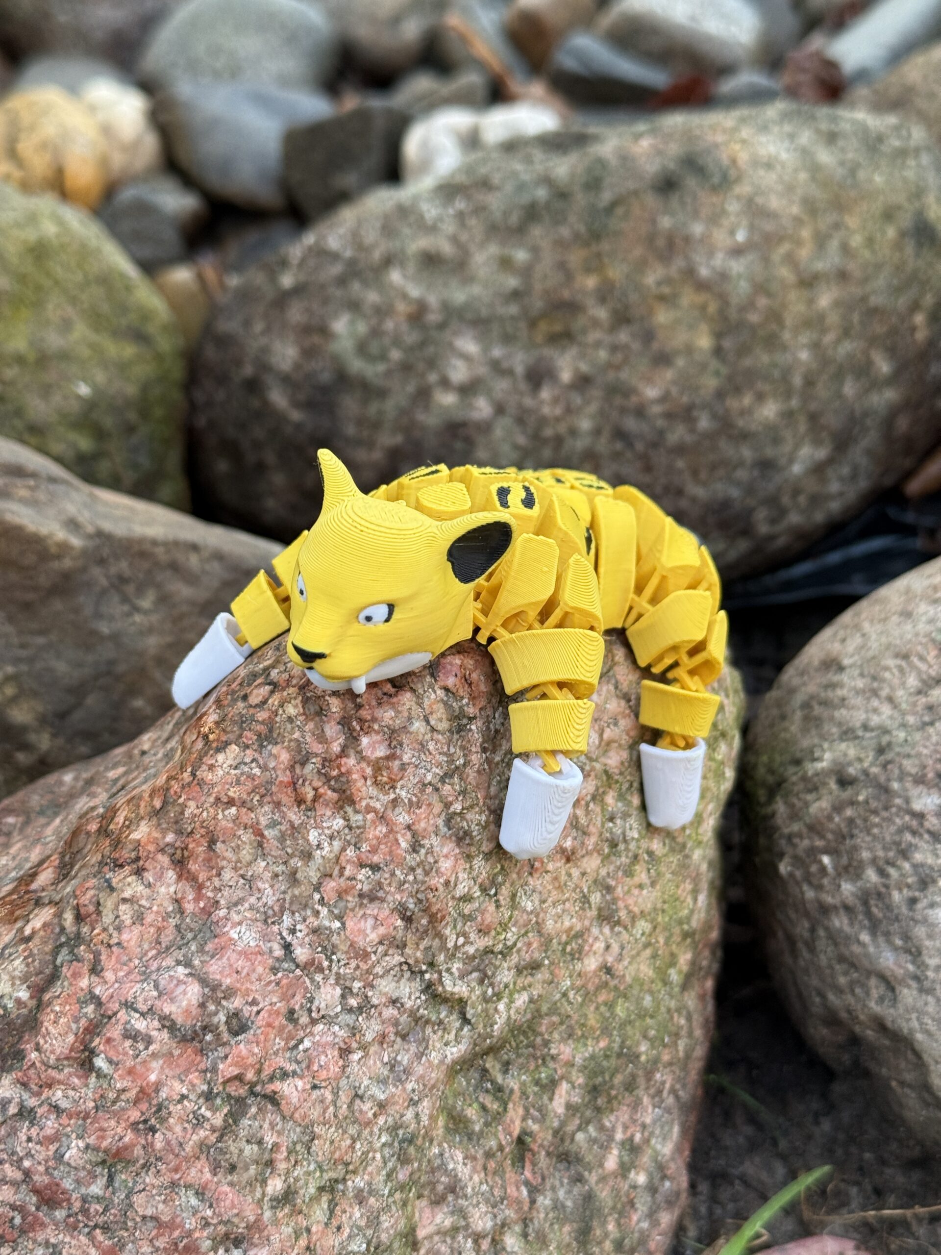 Tygrys Szablozębny 3D, segmentowo-przegubowy, ruchoma figurka, prezent, zabawka - obrazek 16