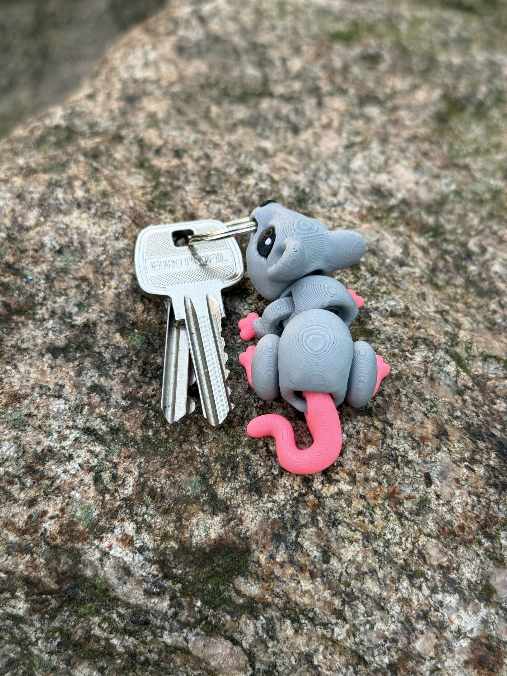 Myszka, mysz 3D przegubowa, brelok – mała kieszonkowa figurka, zabawka - obrazek 14