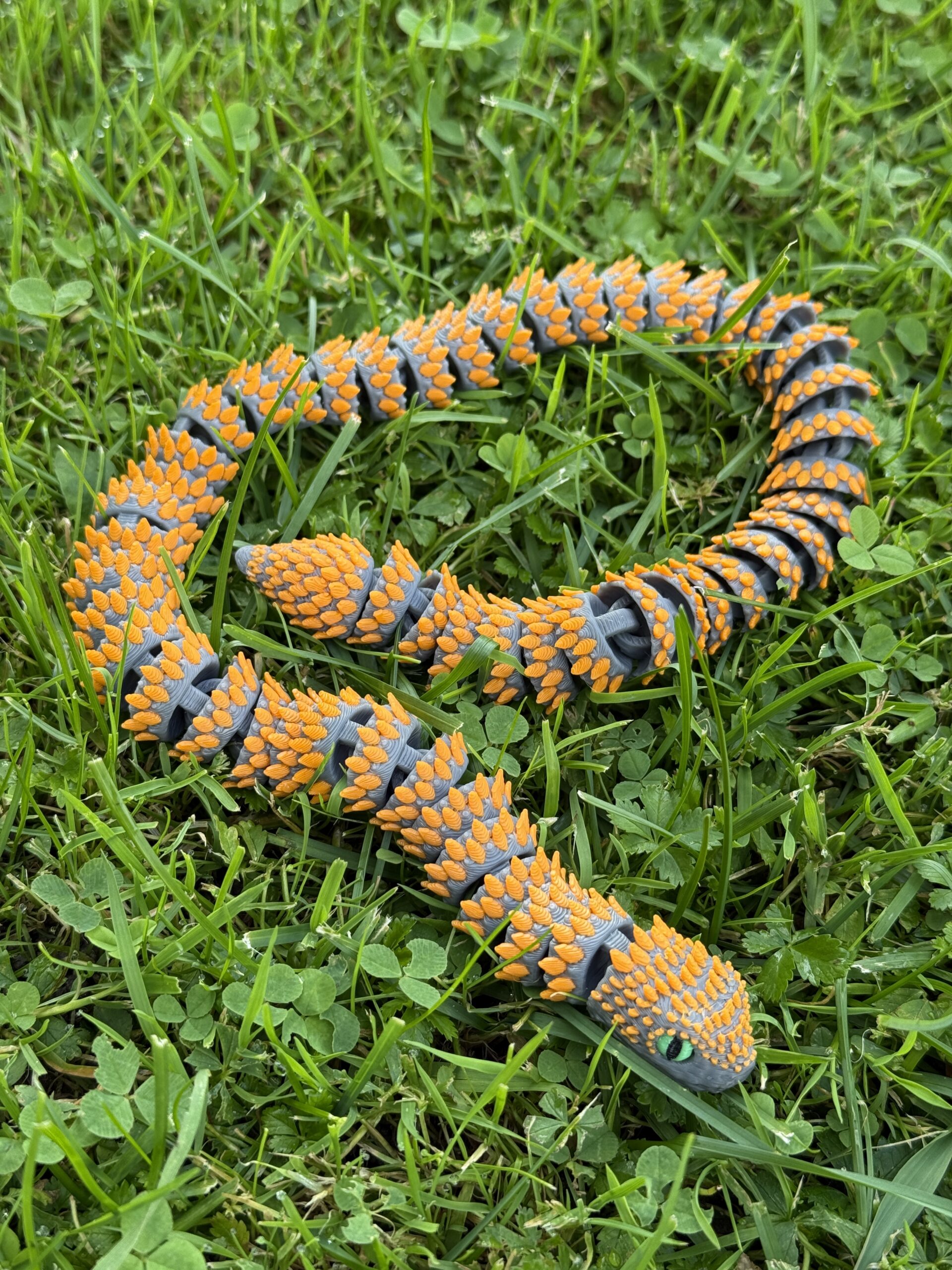 Żmija Kolczasta 3D – 500 mm elastycznej mocy i setki detali, zabawka, prezent - obrazek 8