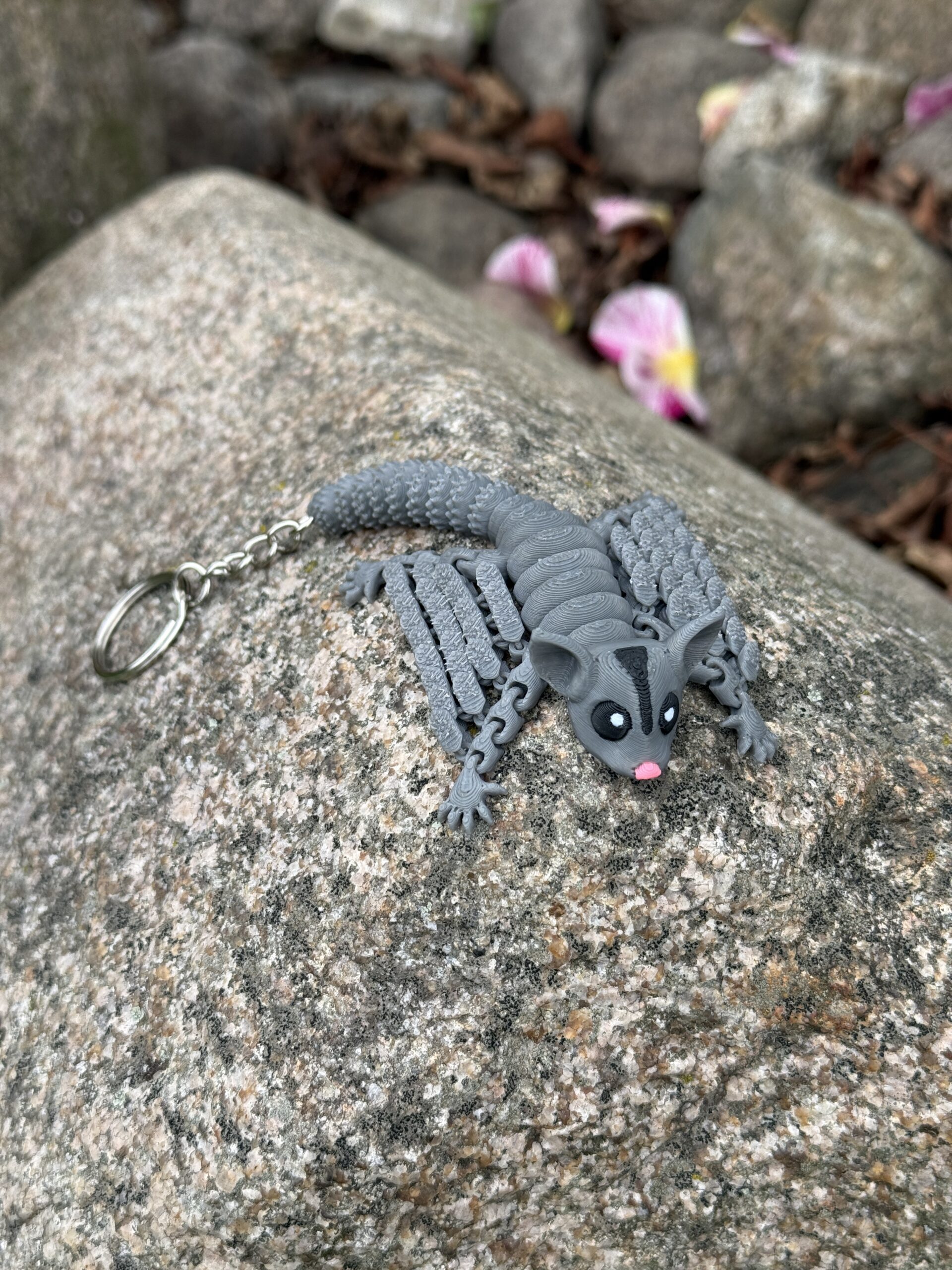 Ruchoma lotopałanka 3D Brelok – Mini figurka | Realistyczne detale | Antystresowy gadżet | Prezent - obrazek 6