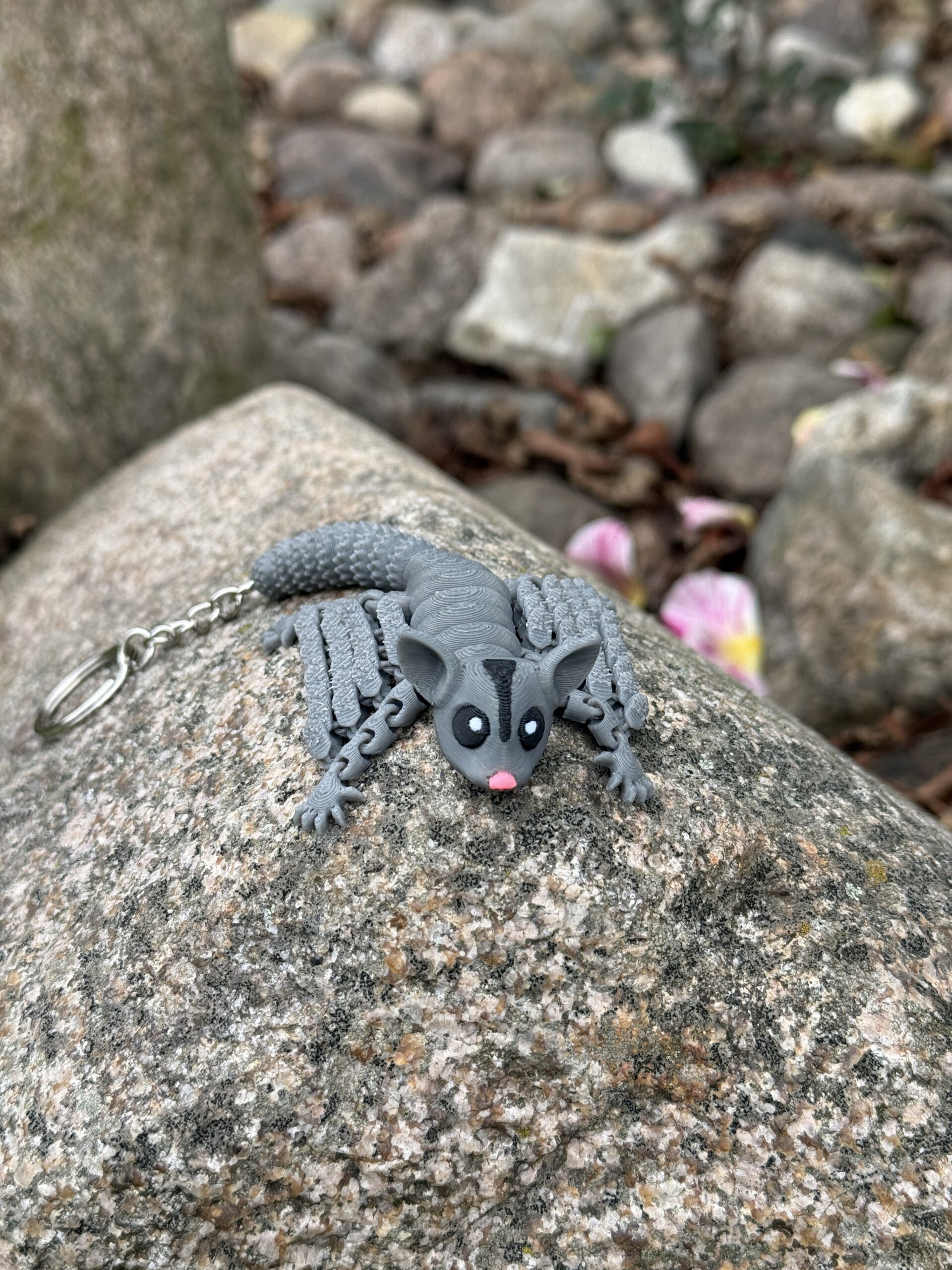 Ruchoma lotopałanka 3D Brelok – Mini figurka | Realistyczne detale | Antystresowy gadżet | Prezent - obrazek 7