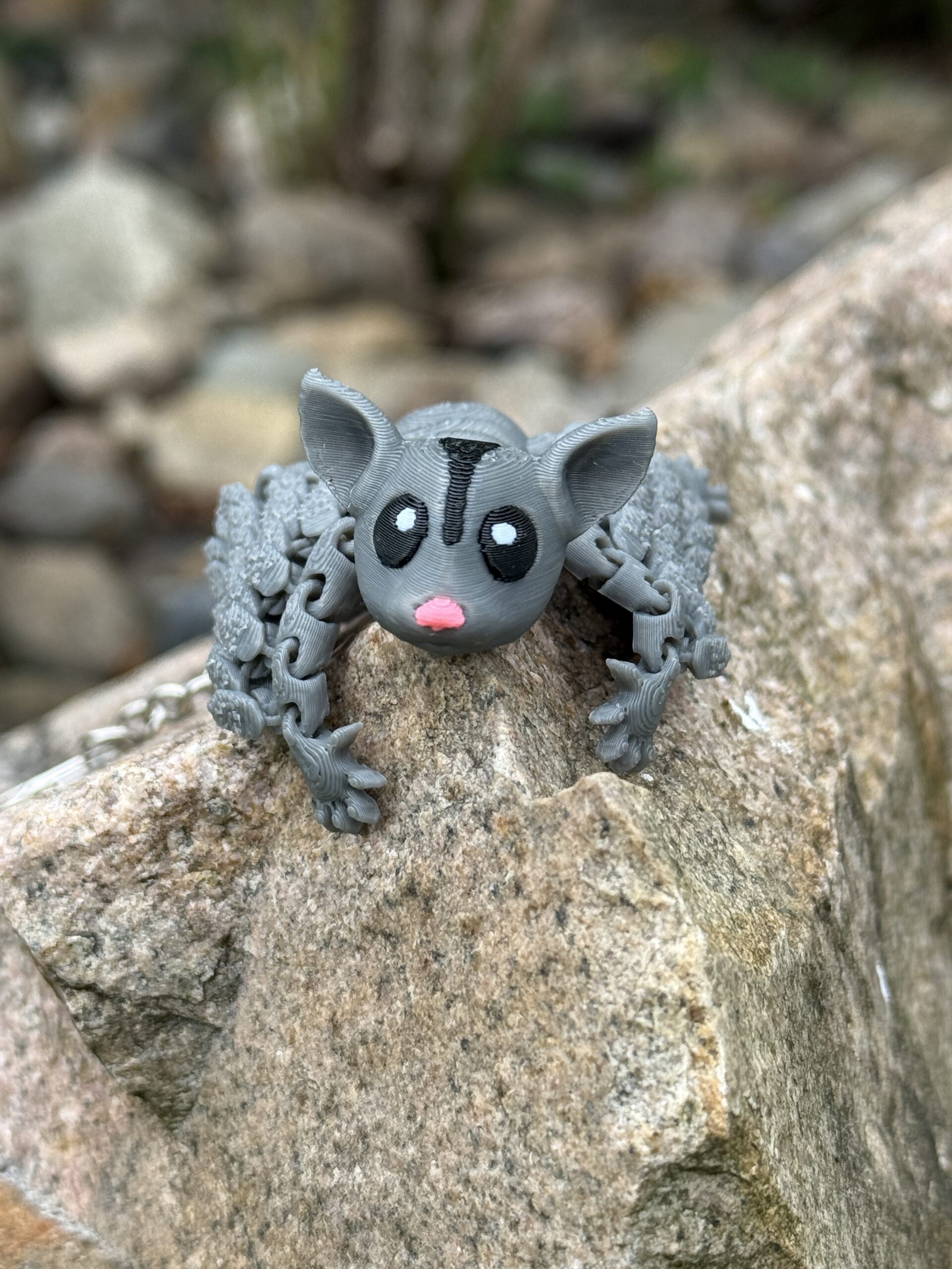 Ruchoma lotopałanka 3D Brelok – Mini figurka | Realistyczne detale | Antystresowy gadżet | Prezent - obrazek 8