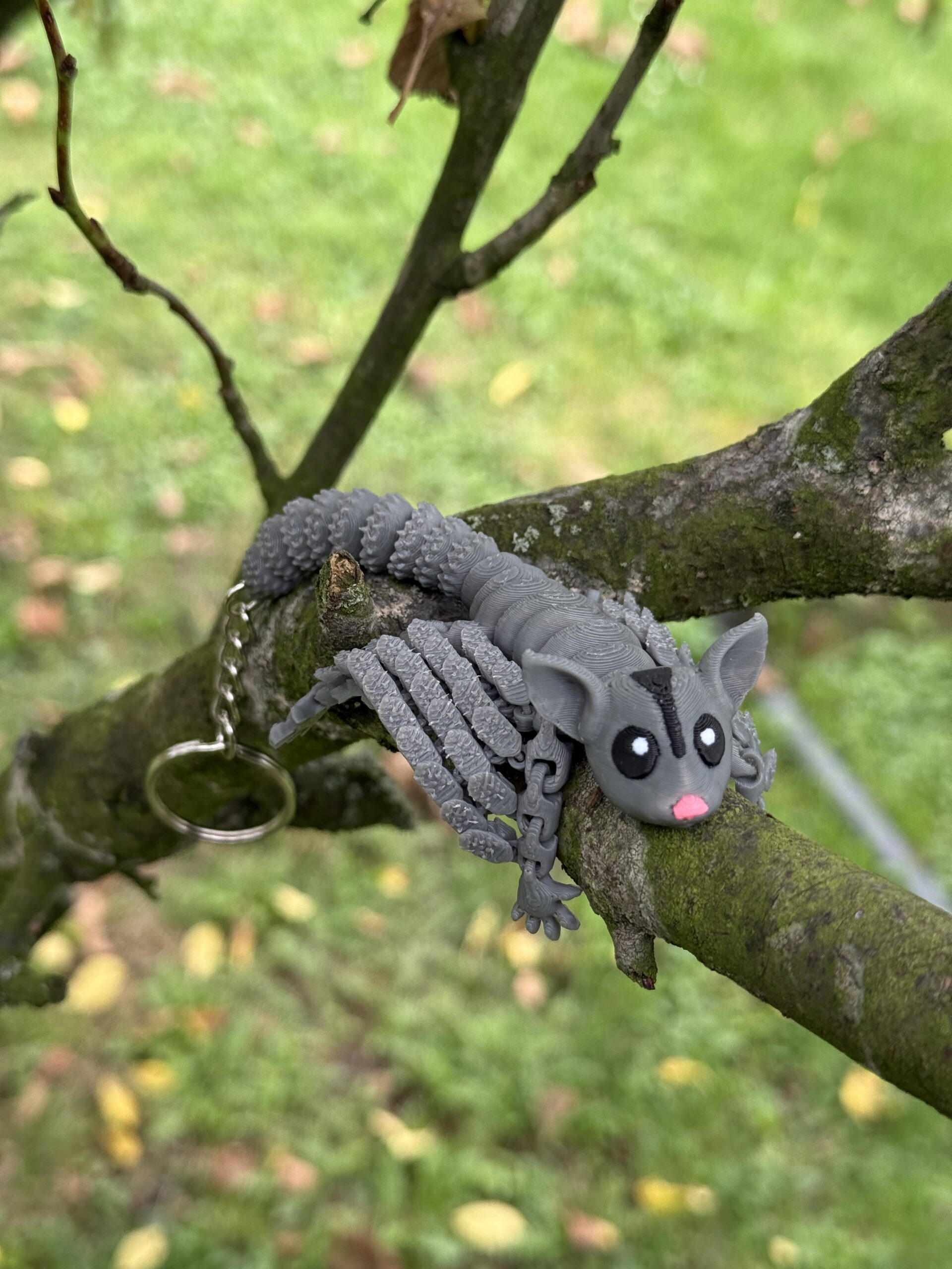 Ruchoma lotopałanka 3D Brelok – Mini figurka | Realistyczne detale | Antystresowy gadżet | Prezent - obrazek 11