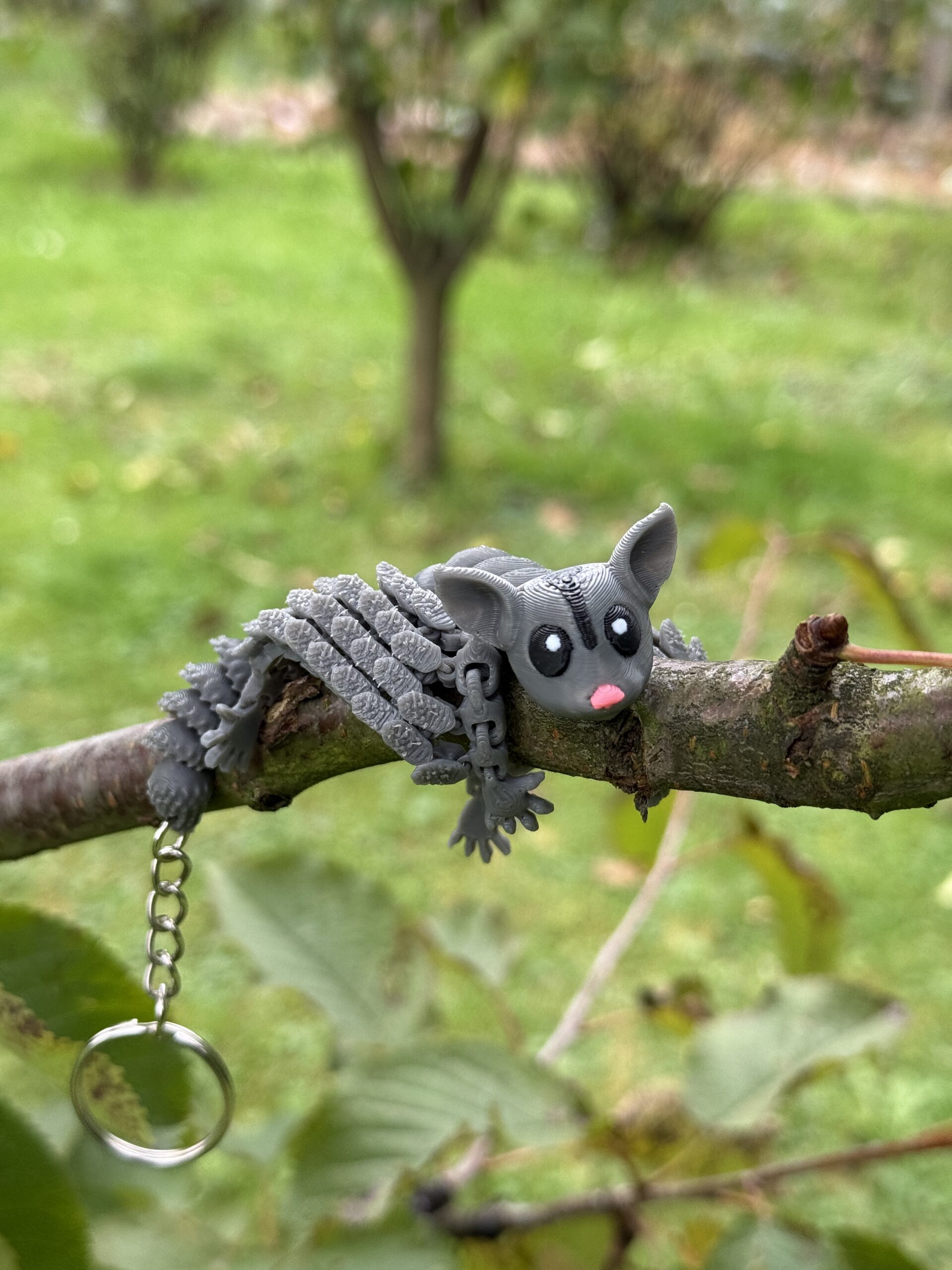 Ruchoma lotopałanka 3D Brelok – Mini figurka | Realistyczne detale | Antystresowy gadżet | Prezent - obrazek 14