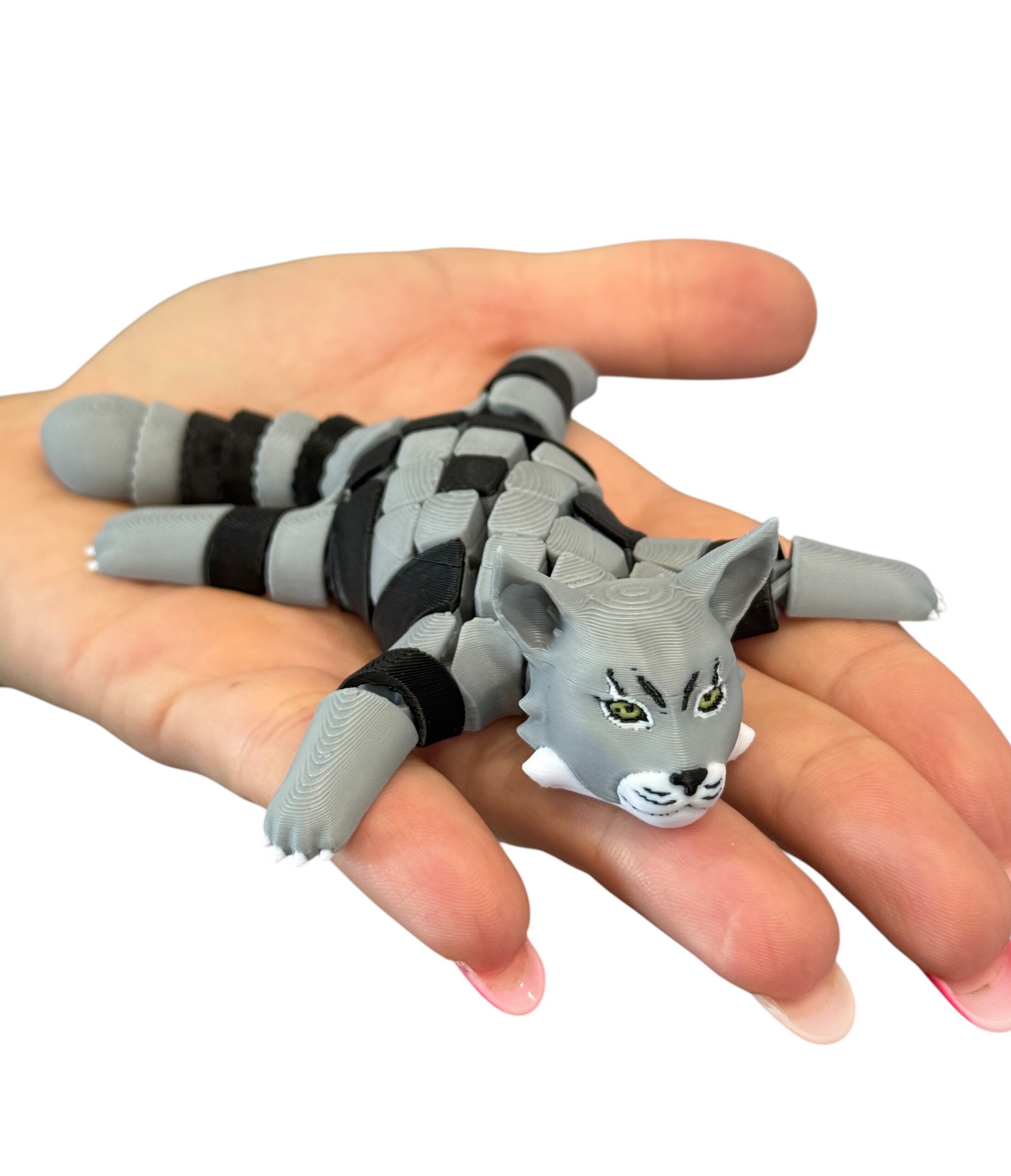 Ryś amerykański segmentowy 3D – zabawka antystresowa, prezent, gadżet