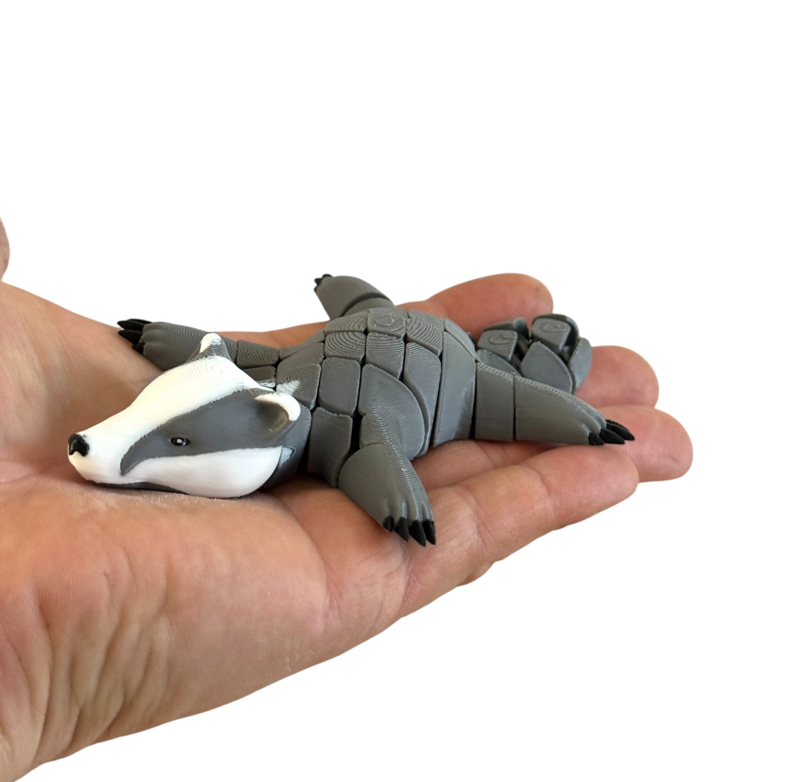 Borsuk segmentowy 3D ssak – ruchoma figurka, gadżet dekoracyjny, zabawka, prezent - obrazek 2