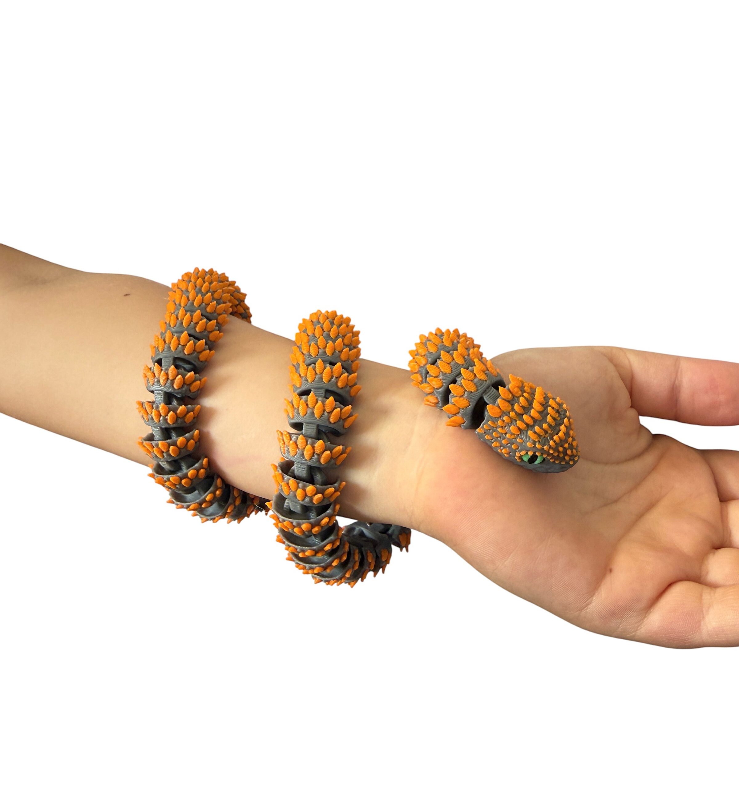 Żmija Kolczasta 3D – 500 mm elastycznej mocy i setki detali, zabawka, prezent