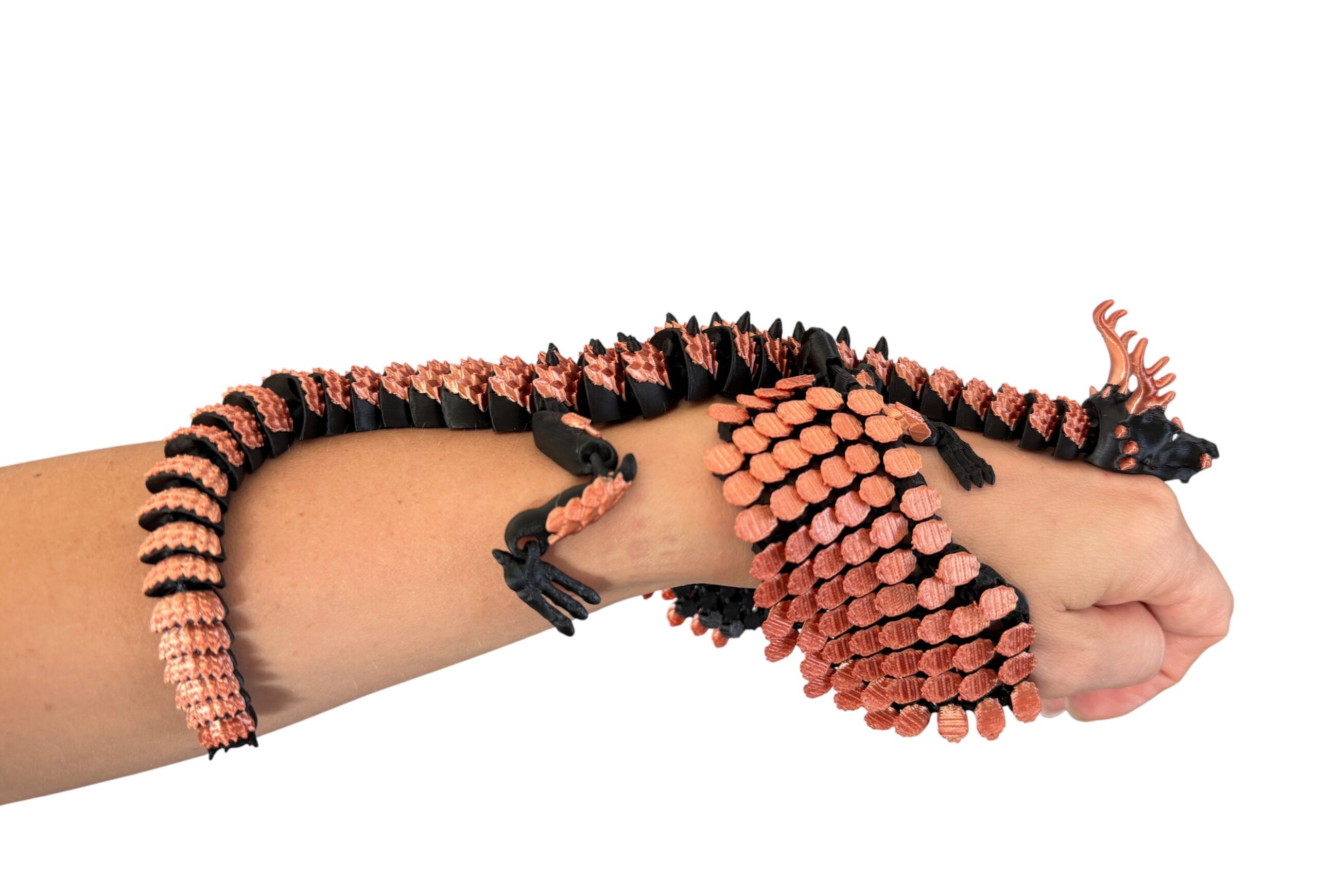 Smok Zaćmienia ze skrzydłami 3D – mroczna oraz pełna detali figurka, prezent - obrazek 14