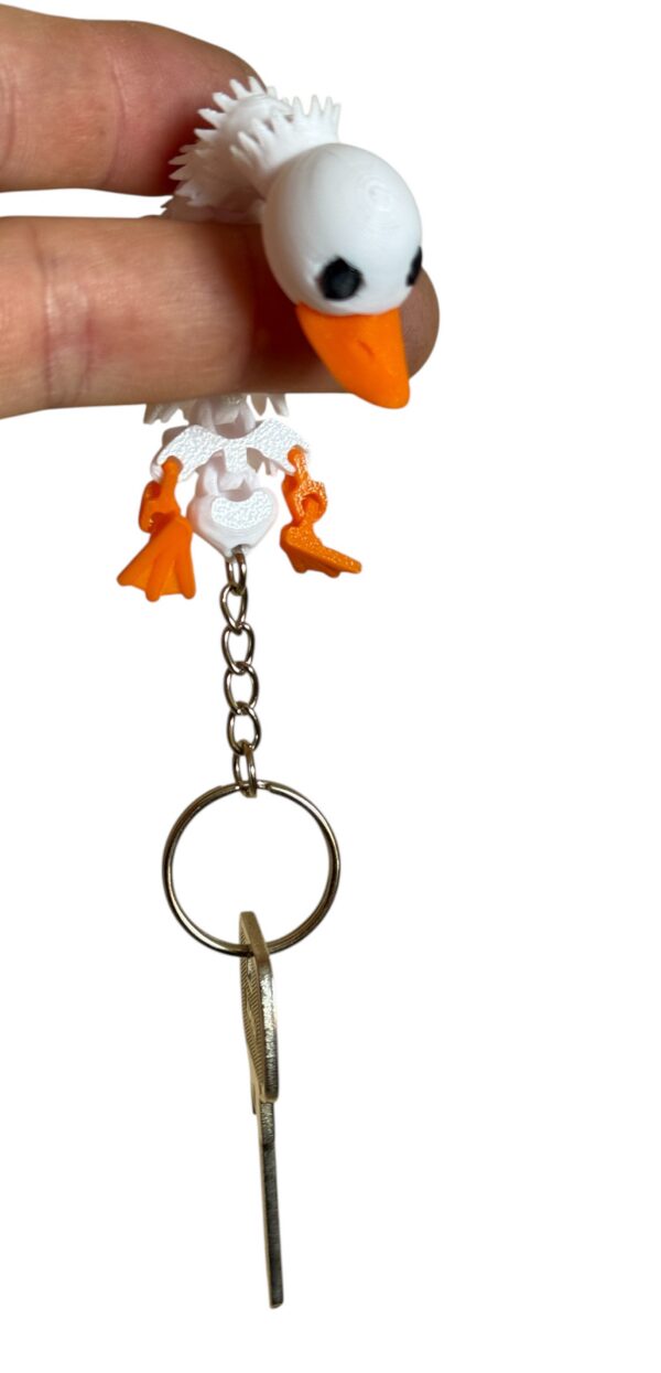 Gęś 3D – przegubowy brelok, który strzeże Twoich kluczy, figurka, zabawka, prezent - obrazek 5