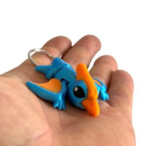 Pterodaktyl Baby 3D przegubowy, brelok – mała kieszonkowa figurka, zabawka