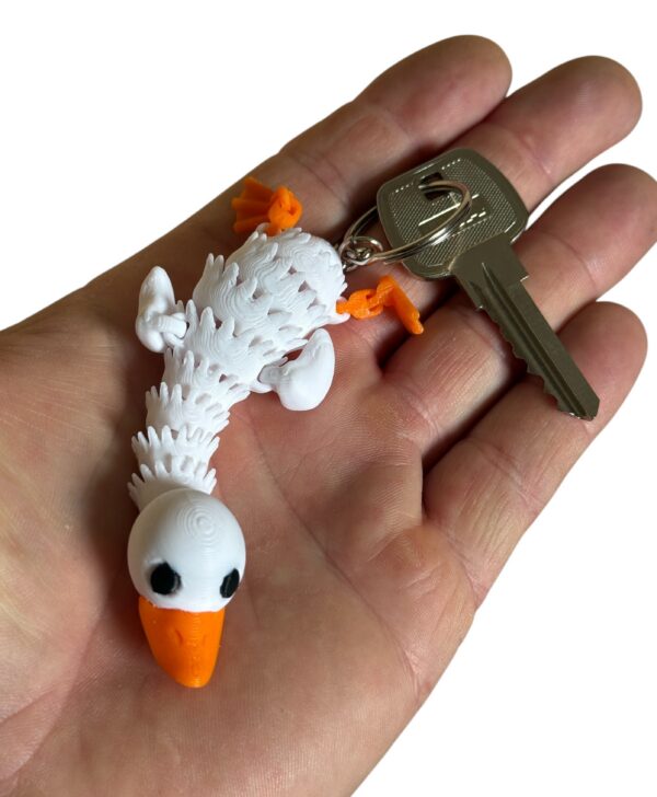 Gęś 3D – przegubowy brelok, który strzeże Twoich kluczy, figurka, zabawka, prezent - obrazek 6