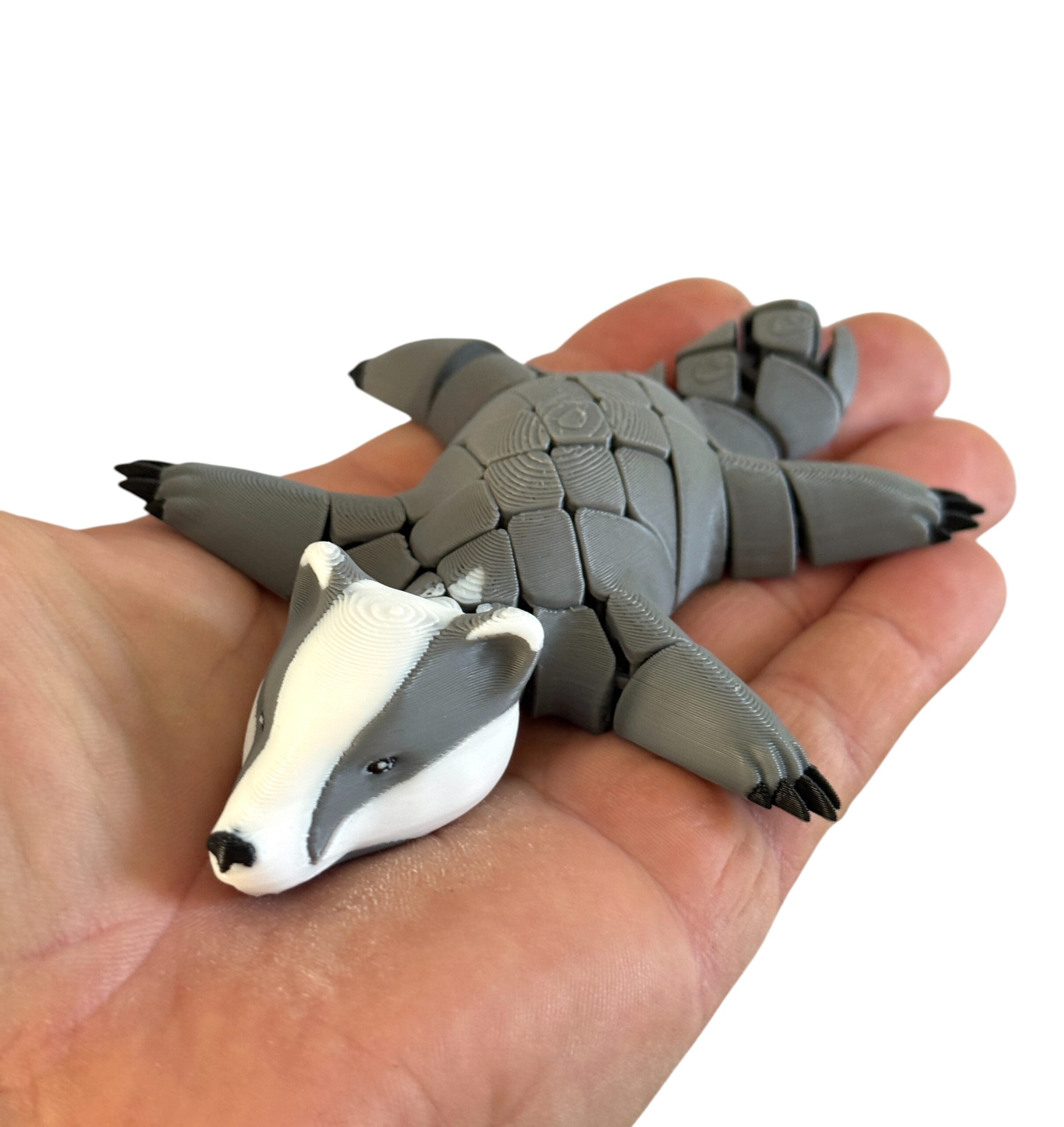 Borsuk segmentowy 3D ssak – ruchoma figurka, gadżet dekoracyjny, zabawka, prezent - obrazek 5