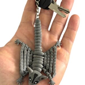 Ruchoma lotopałanka 3D Brelok – Mini figurka | Realistyczne detale | Antystresowy gadżet | Prezent