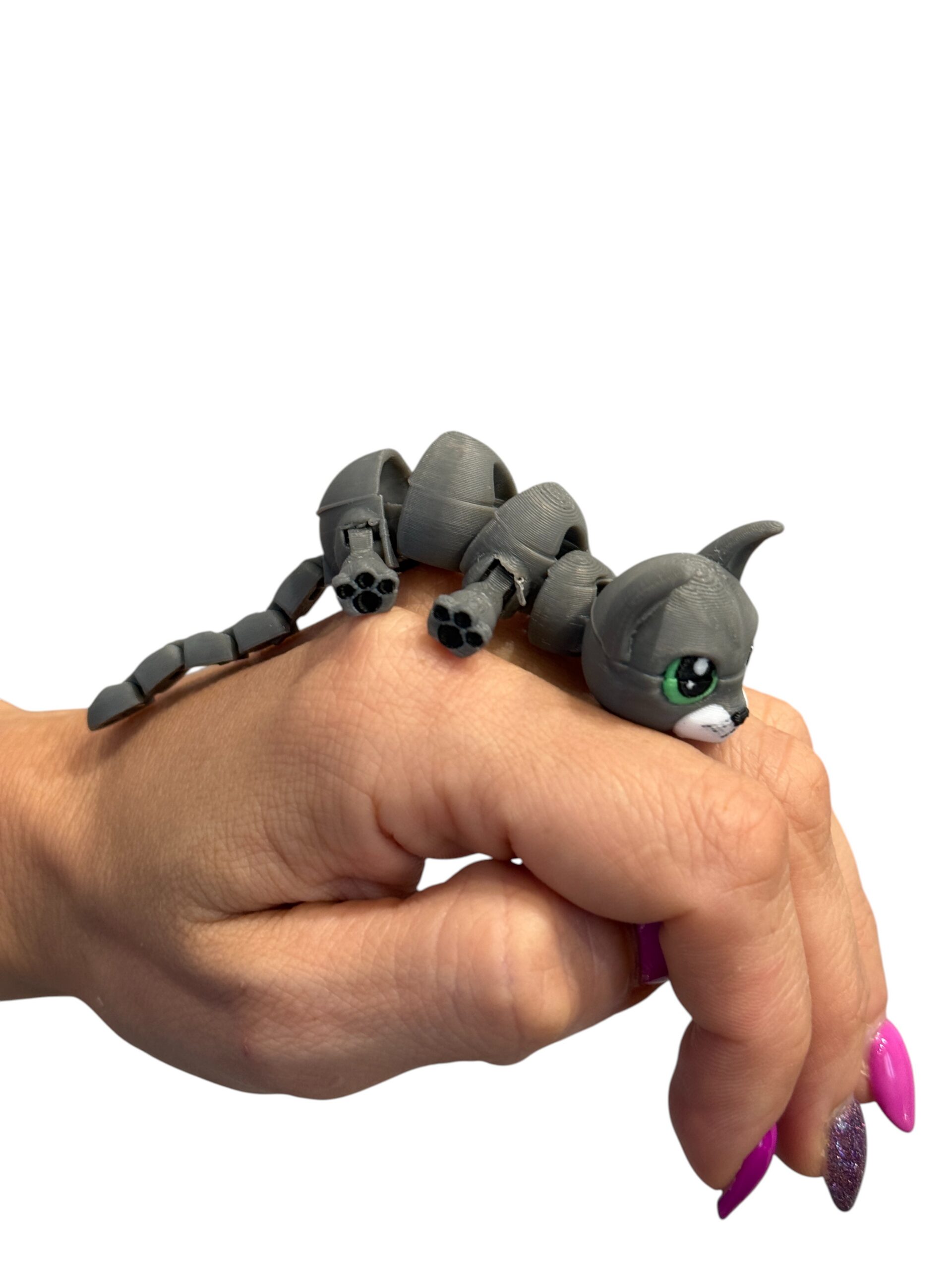 Kot, kotek 3D – ruchoma figurka kieszonkowa, zabawka antystresowa - obrazek 12