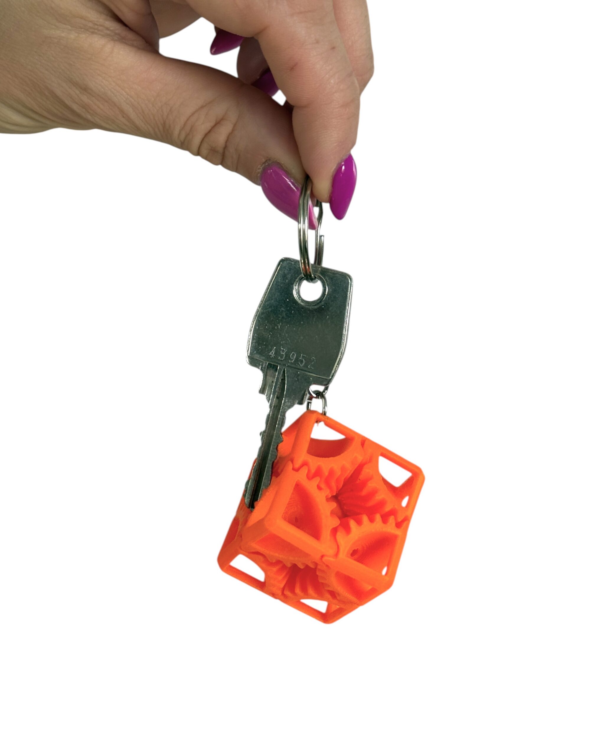 Magiczna Kostka Cube Gear Brelok– mini mechaniczna kostka, zabawka antystresowa - obrazek 2