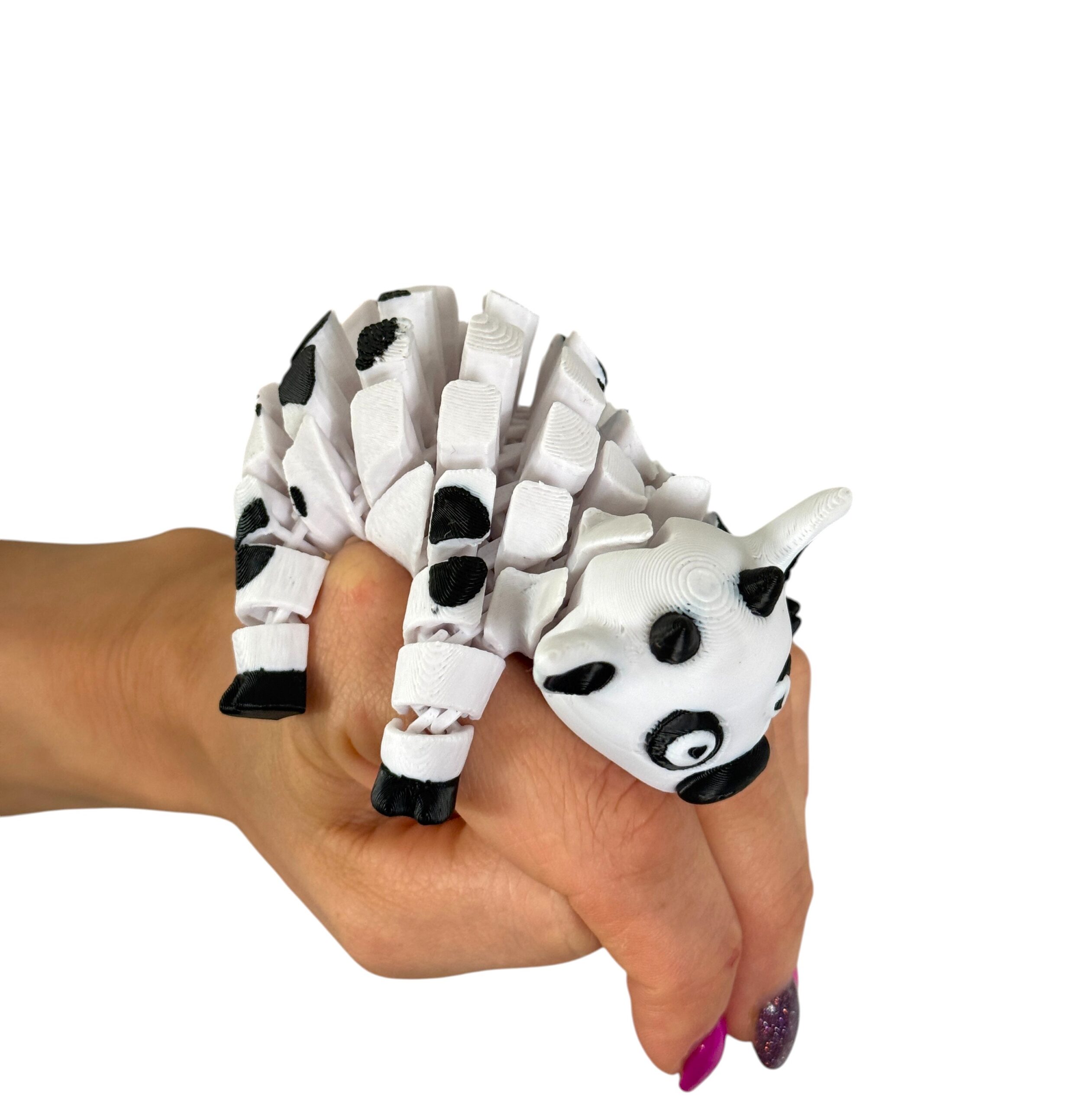 Krówka 3D – segmentowa figurka, antystresowy gadżet do zabawy, gadżet - obrazek 5