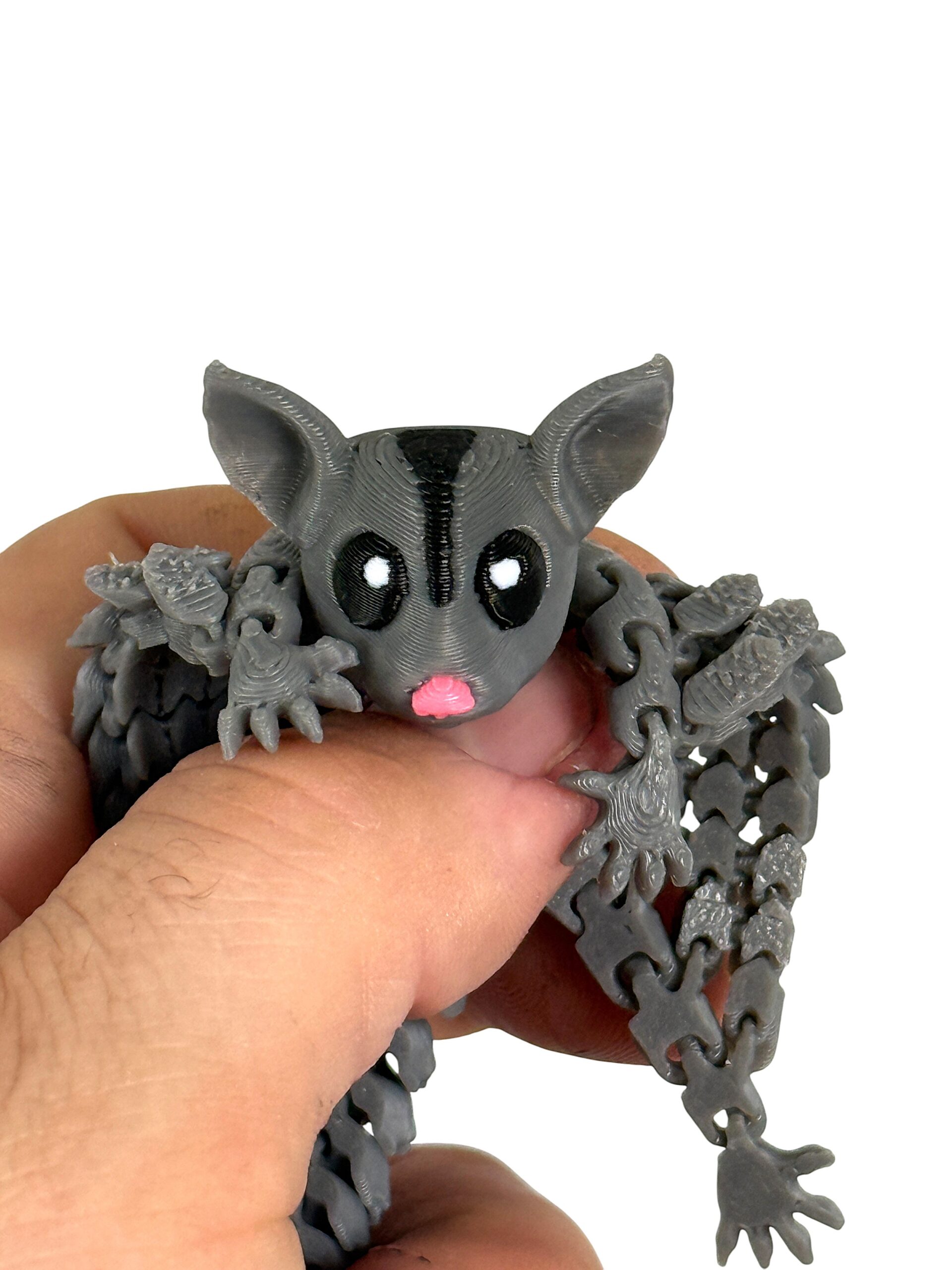 Ruchoma lotopałanka 3D Brelok – Mini figurka | Realistyczne detale | Antystresowy gadżet | Prezent - obrazek 4