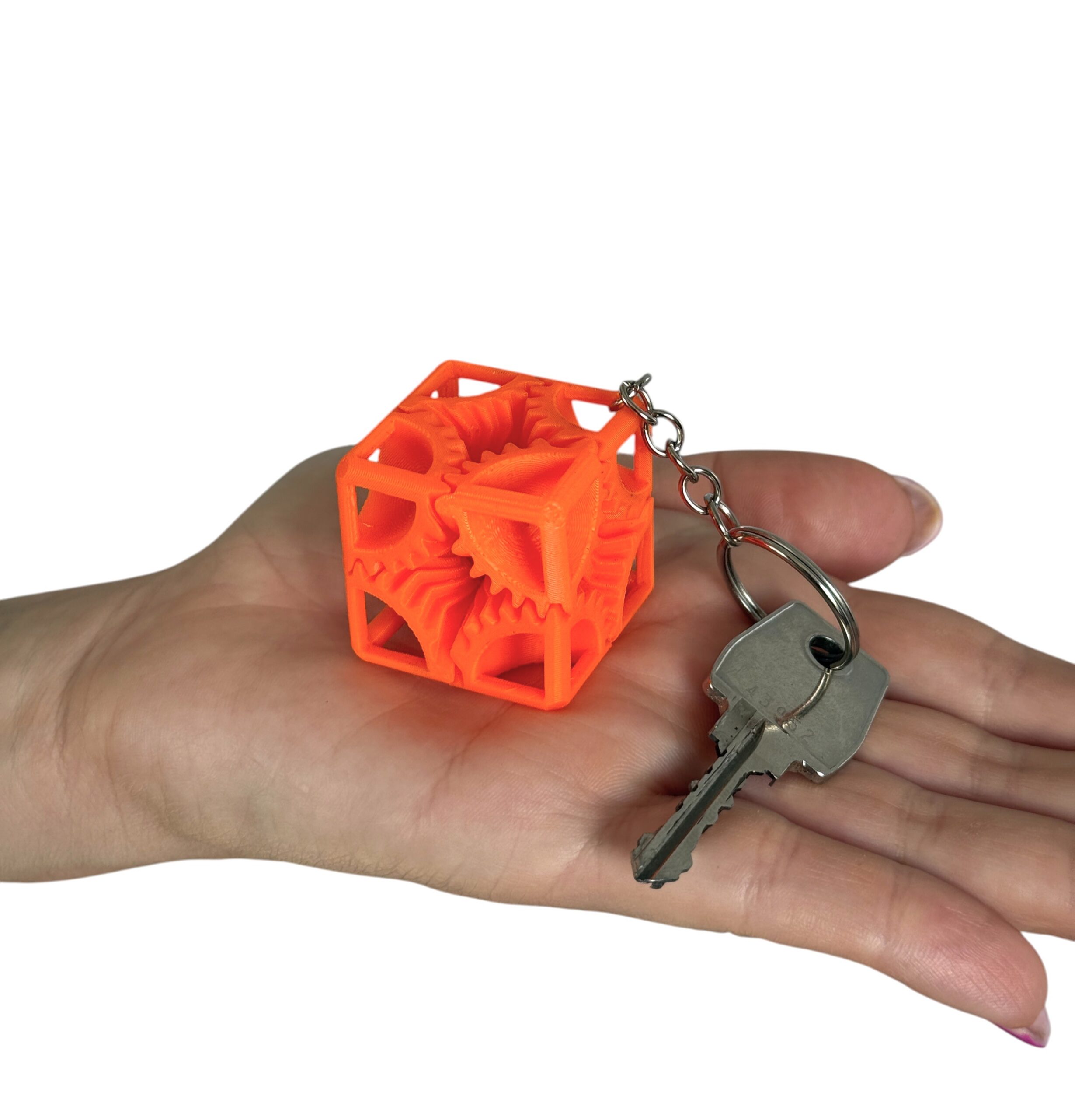 Magiczna Kostka Cube Gear Brelok– mini mechaniczna kostka, zabawka antystresowa - obrazek 10