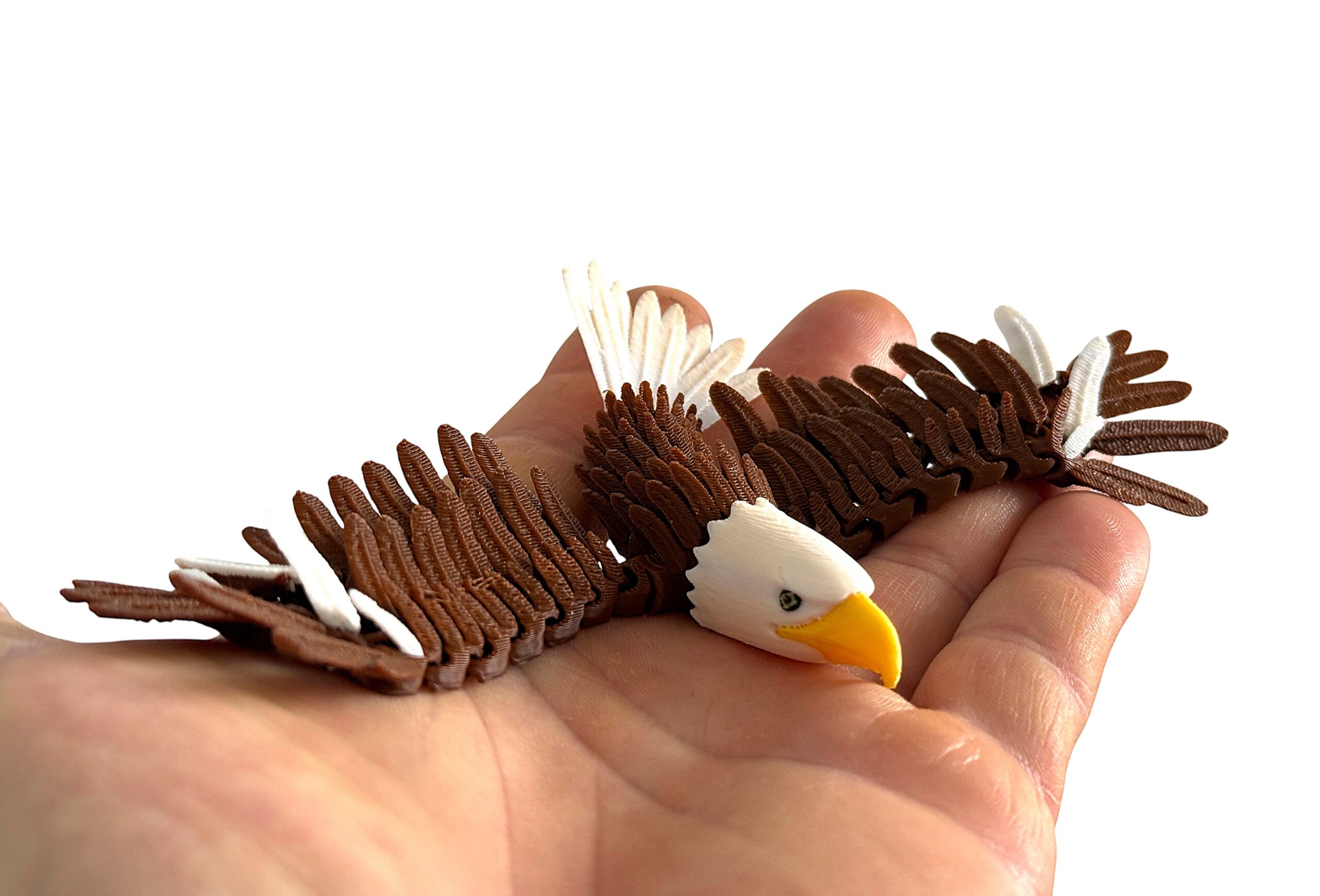 Orzeł przegubowy 3D – realistyczna ruchoma figura, zabawka antystresowa, ozdoba