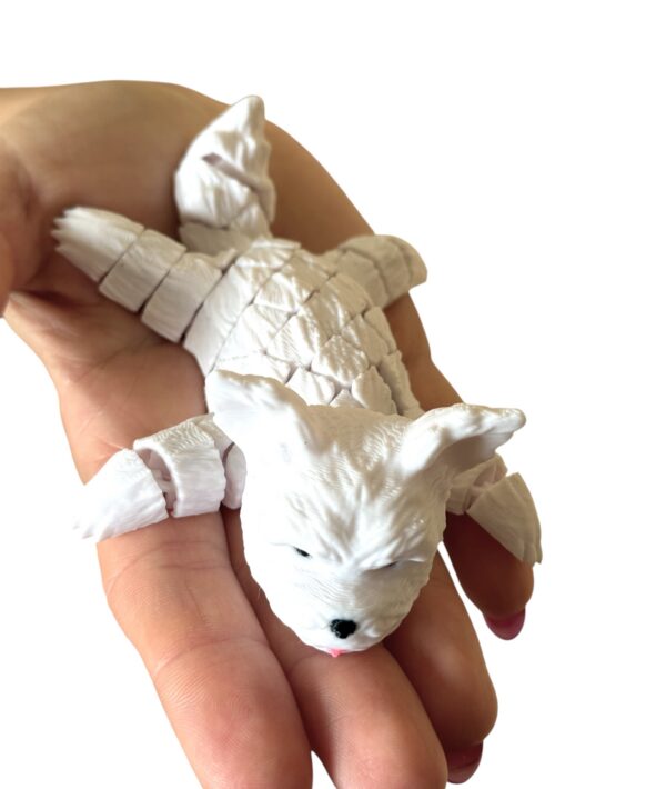 Figurka Psa White Terrier ,gadżet, prezent, zabawka, zwierzęta, słodziak - obrazek 12