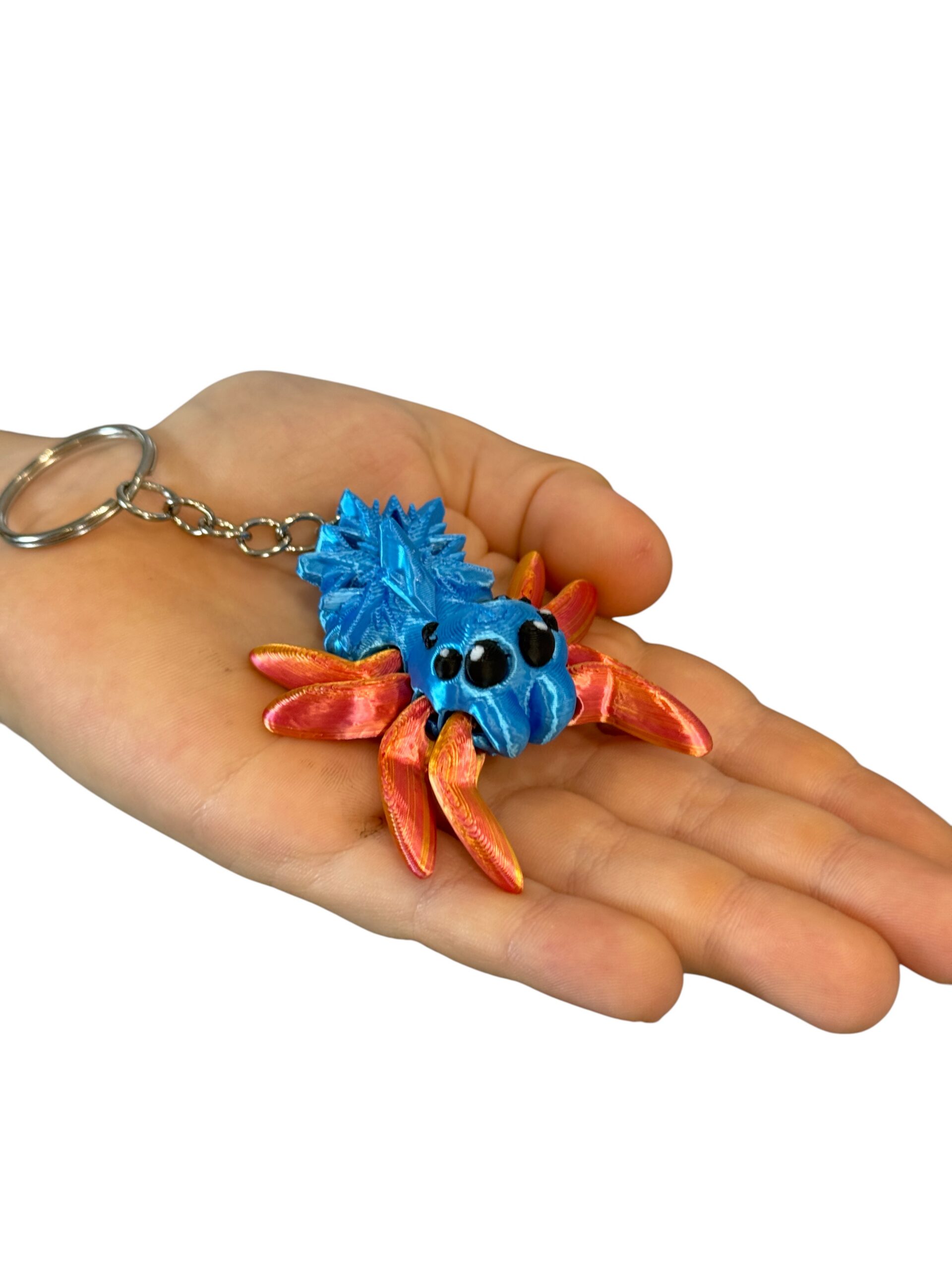 Przegubowy Pajączek Skakun z gwiazdą – ruchoma mini figurka i brelok!