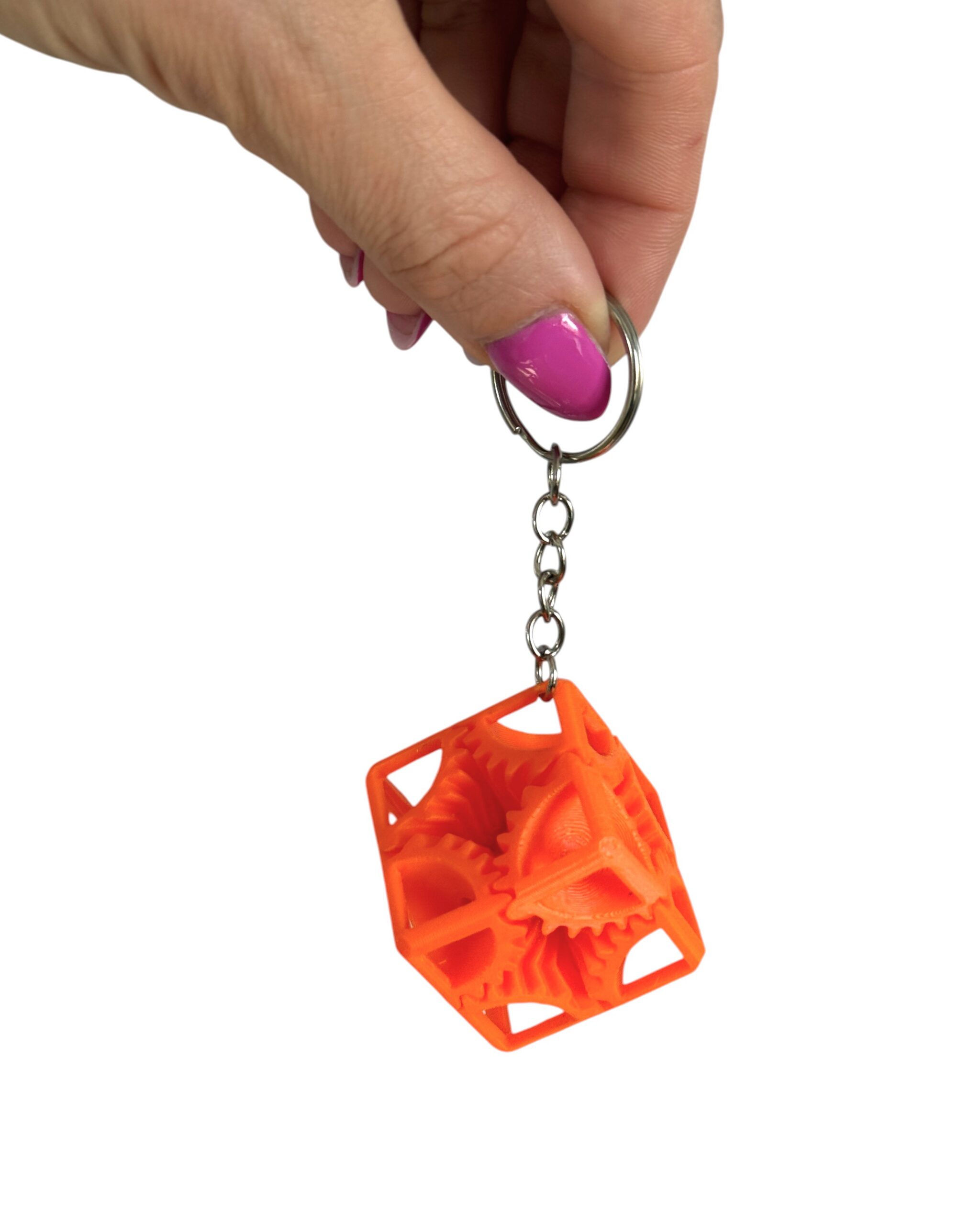 Magiczna Kostka Cube Gear Brelok– mini mechaniczna kostka, zabawka antystresowa - obrazek 11
