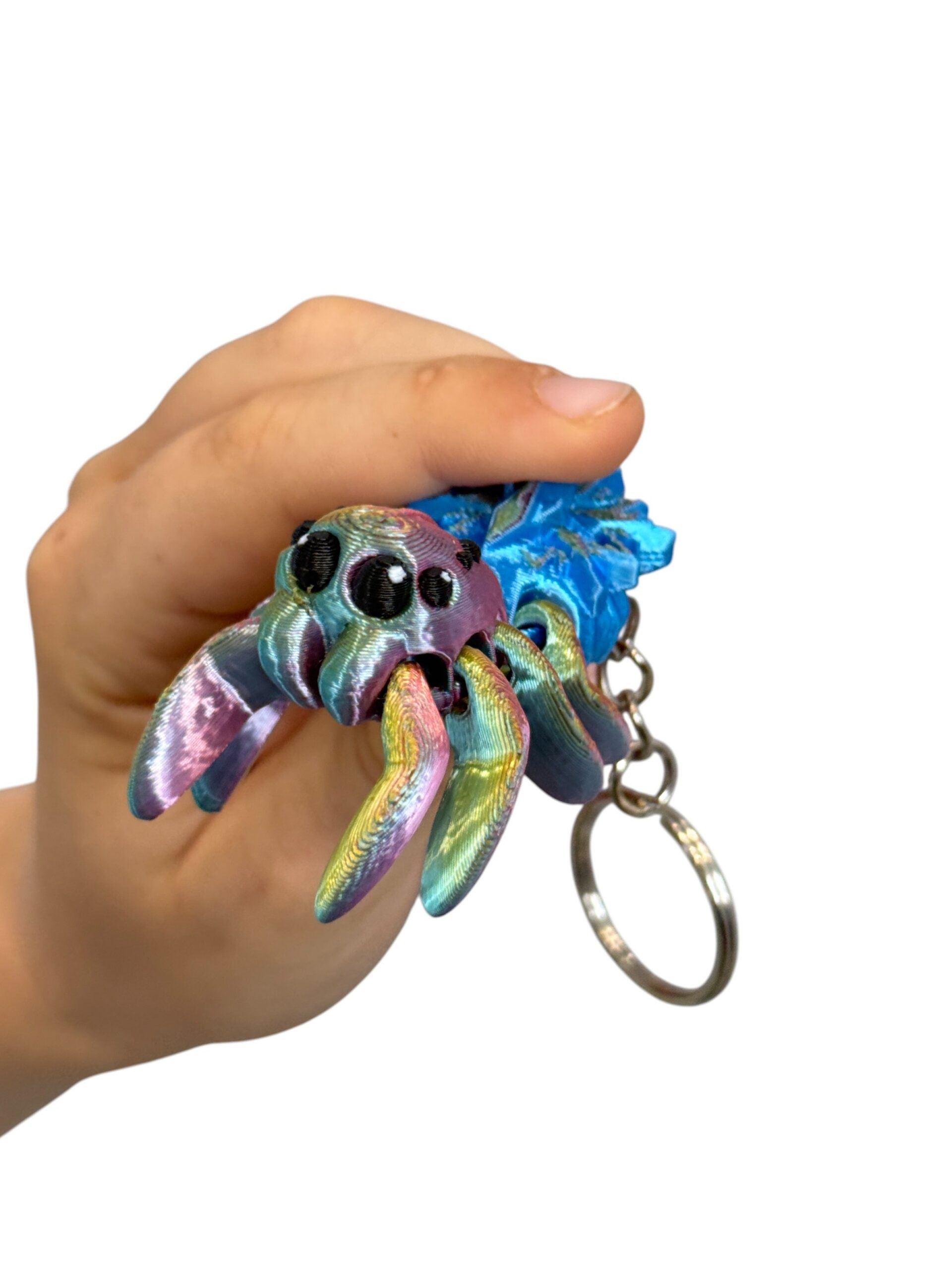 Przegubowy Pajączek Skakun z gwiazdą – ruchoma mini figurka i brelok! - obrazek 14