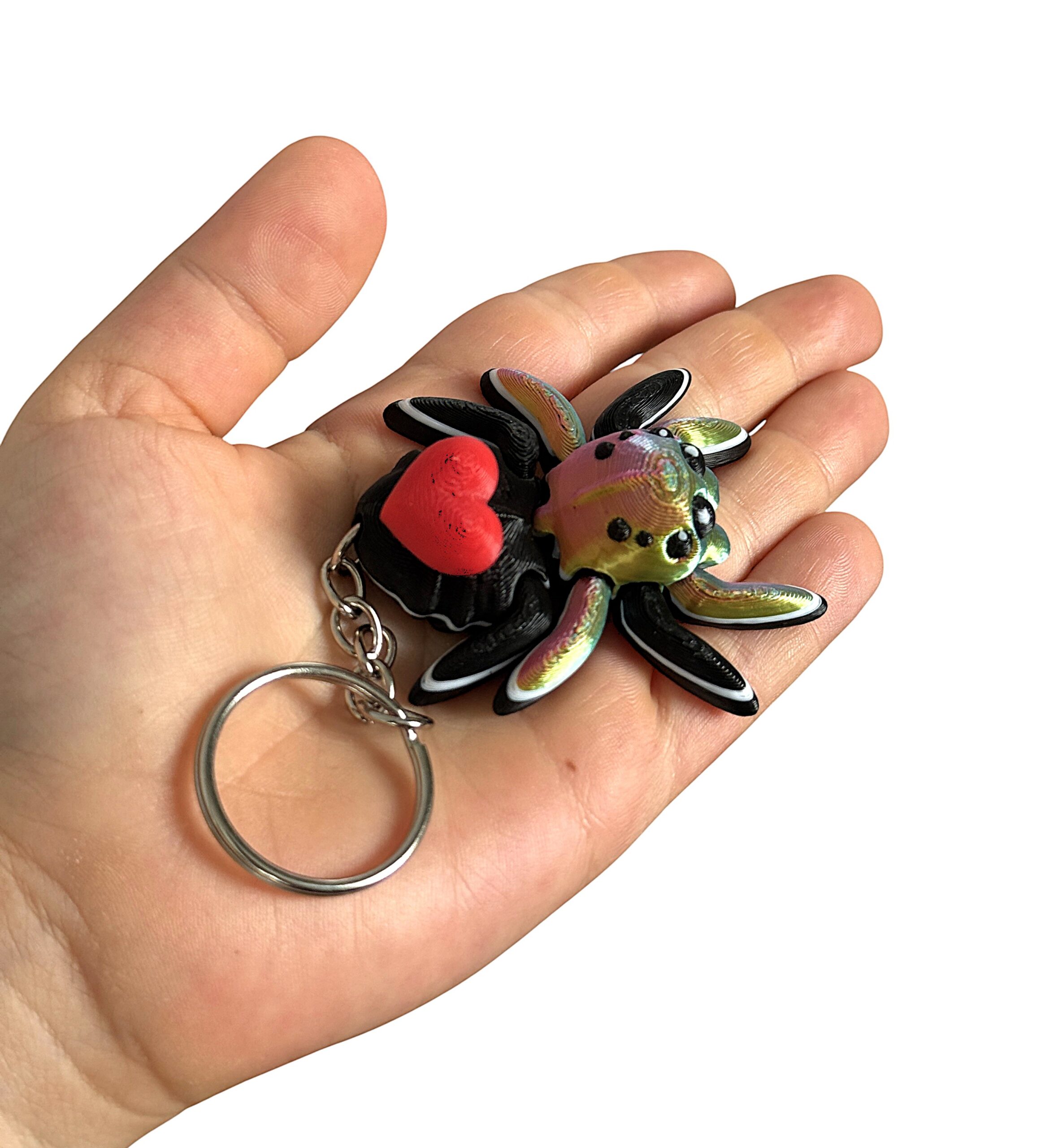 Pajączek Skakun z sercem – Przegubowa ruchoma mini figurka i brelok! - obrazek 15