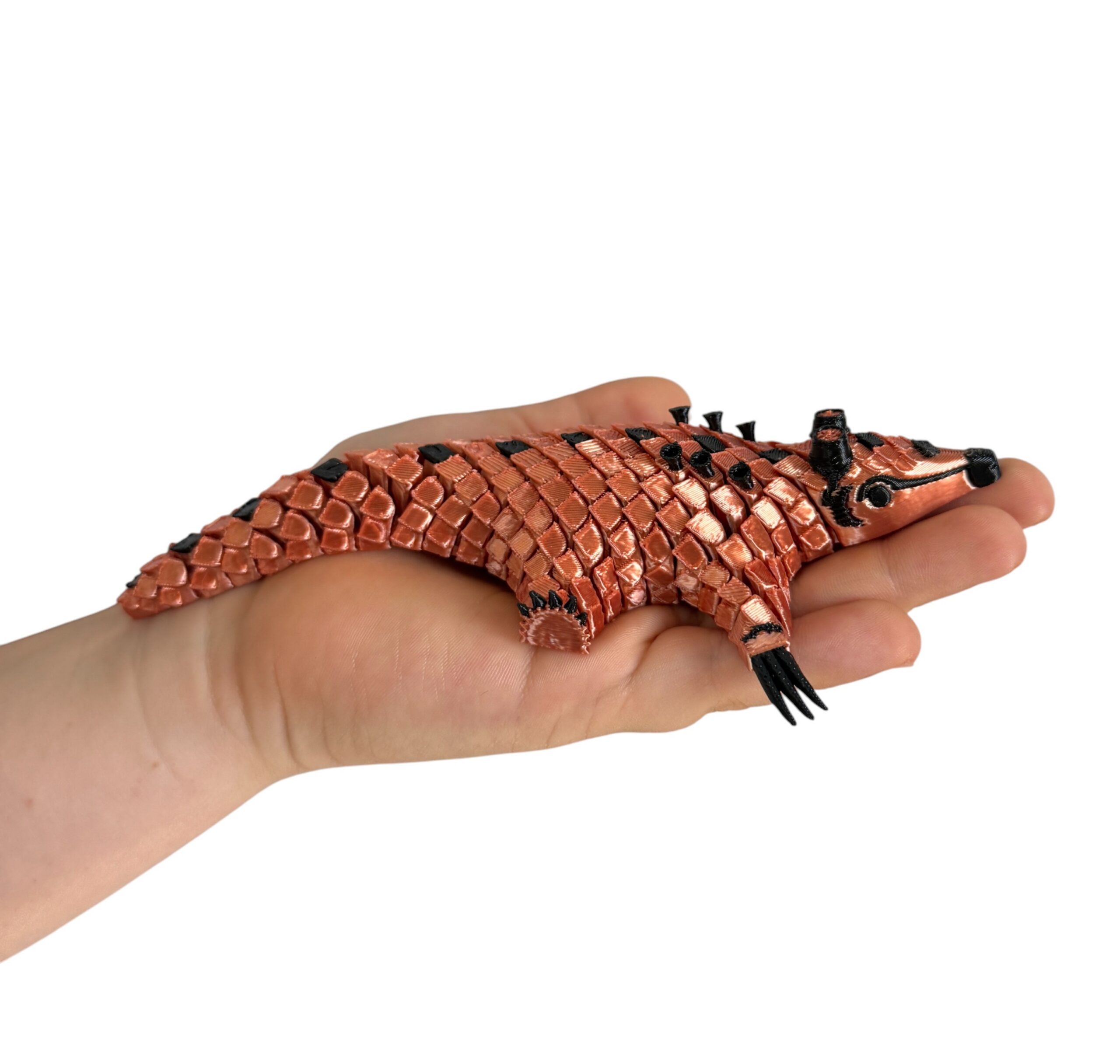 Łuskowiec Steampunk 3D – segmentowy mechaniczny strażnik epoki pary, zabawka - obrazek 13