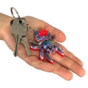 Pajączek Skakun z sercem – Przegubowa ruchoma mini figurka i brelok!