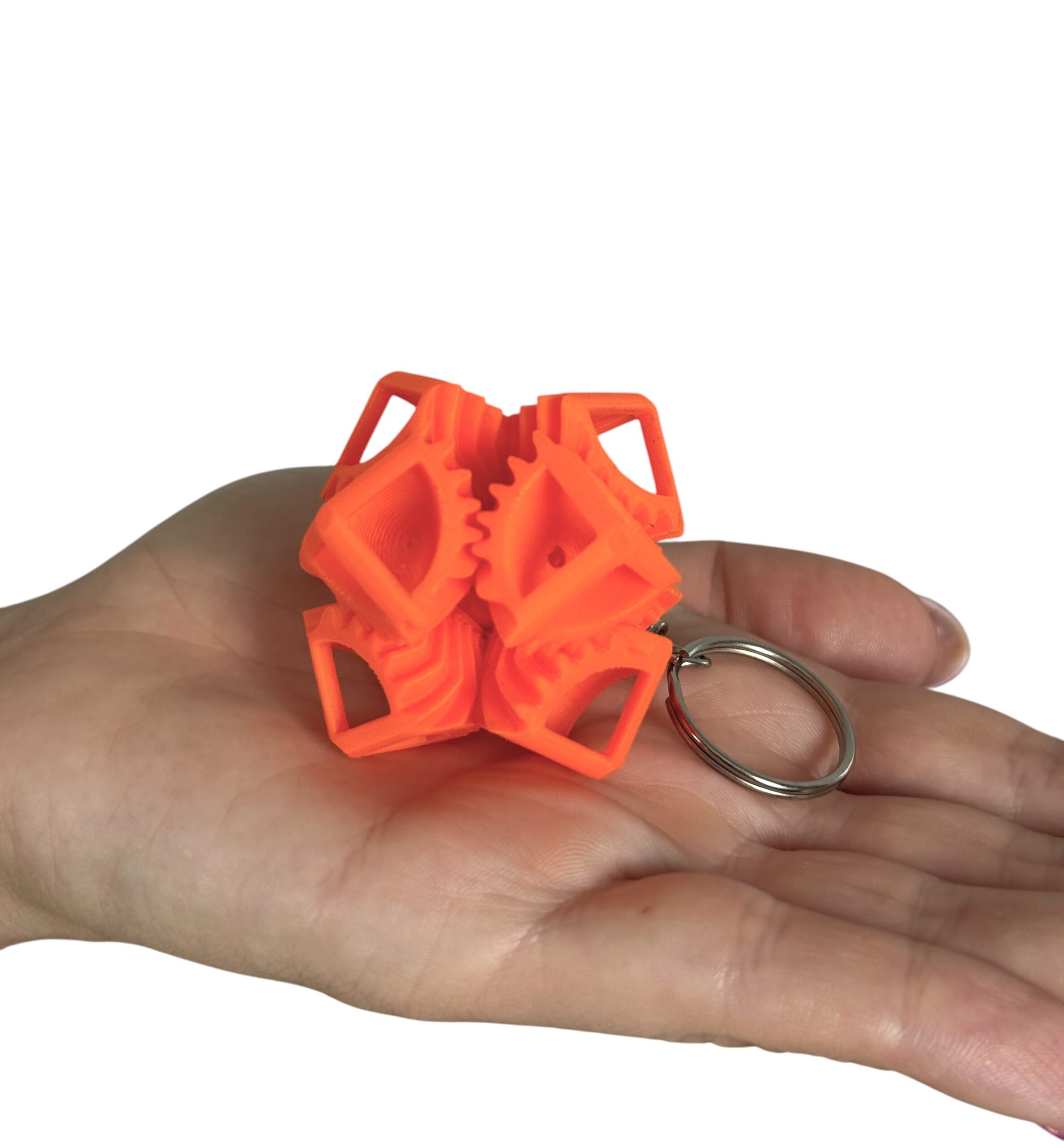 Magiczna Kostka Cube Gear Brelok– mini mechaniczna kostka, zabawka antystresowa - obrazek 12