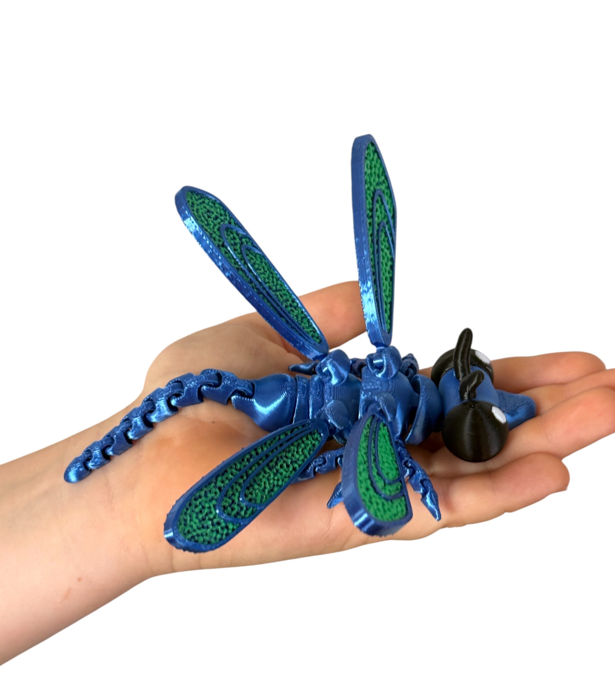 Ważka 3D – ruchoma przegubowa figurka, zabawka, prezent - obrazek 15