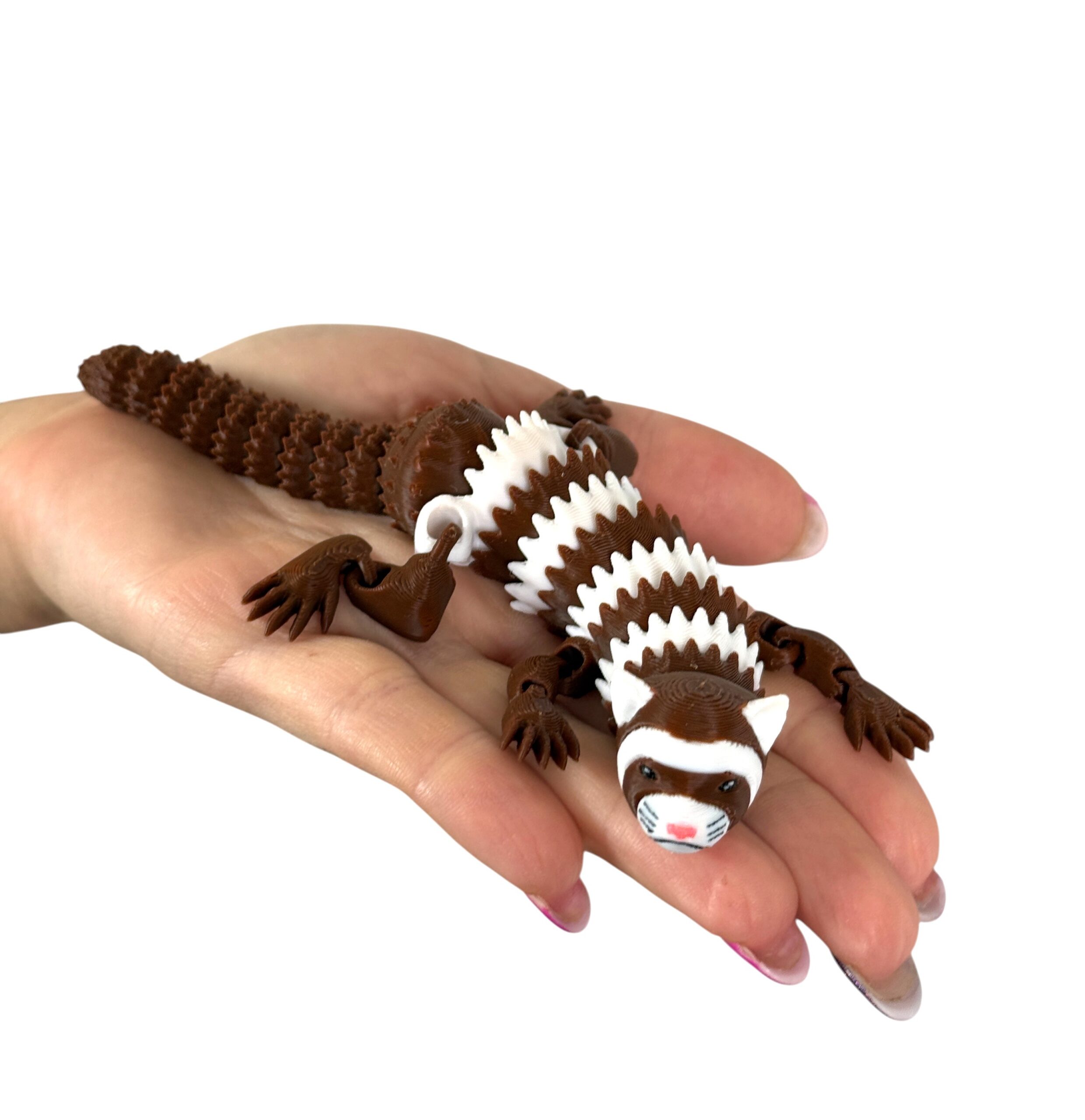 Fretka przegubowa 3D – elastyczna figurka antystresowa, realistyczna, prezent