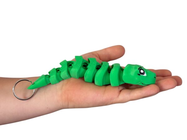 Wąż 3D – słodka przegubowa figurka, ruchomy brelok, gadżet, zabawka - obrazek 16