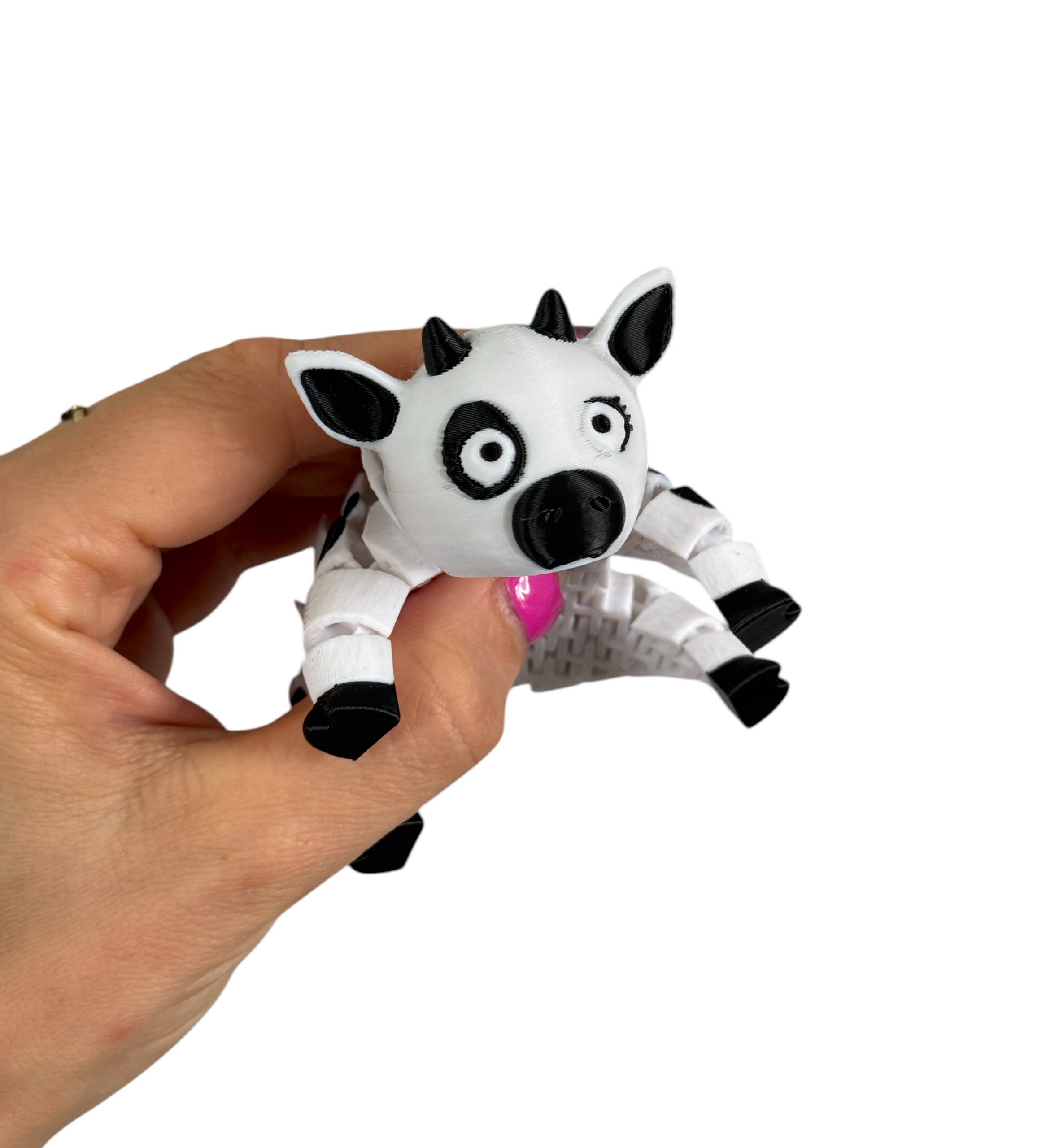 Krówka 3D – segmentowa figurka, antystresowy gadżet do zabawy, gadżet - obrazek 4