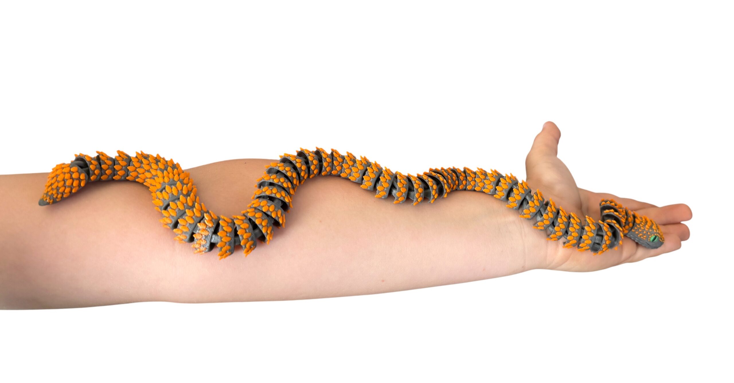 Żmija Kolczasta 3D – 500 mm elastycznej mocy i setki detali, zabawka, prezent - obrazek 4