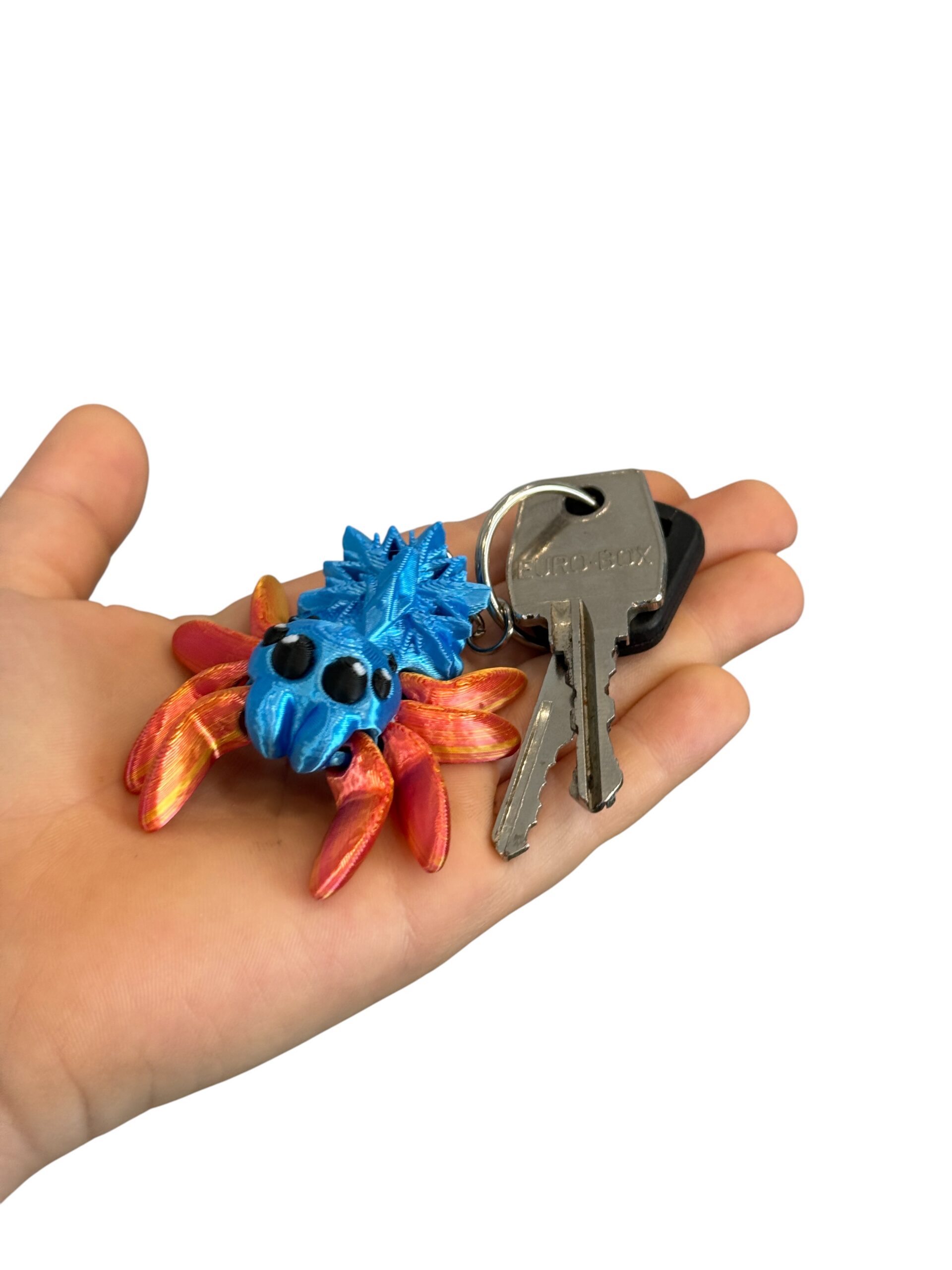 Przegubowy Pajączek Skakun z gwiazdą – ruchoma mini figurka i brelok! - obrazek 2