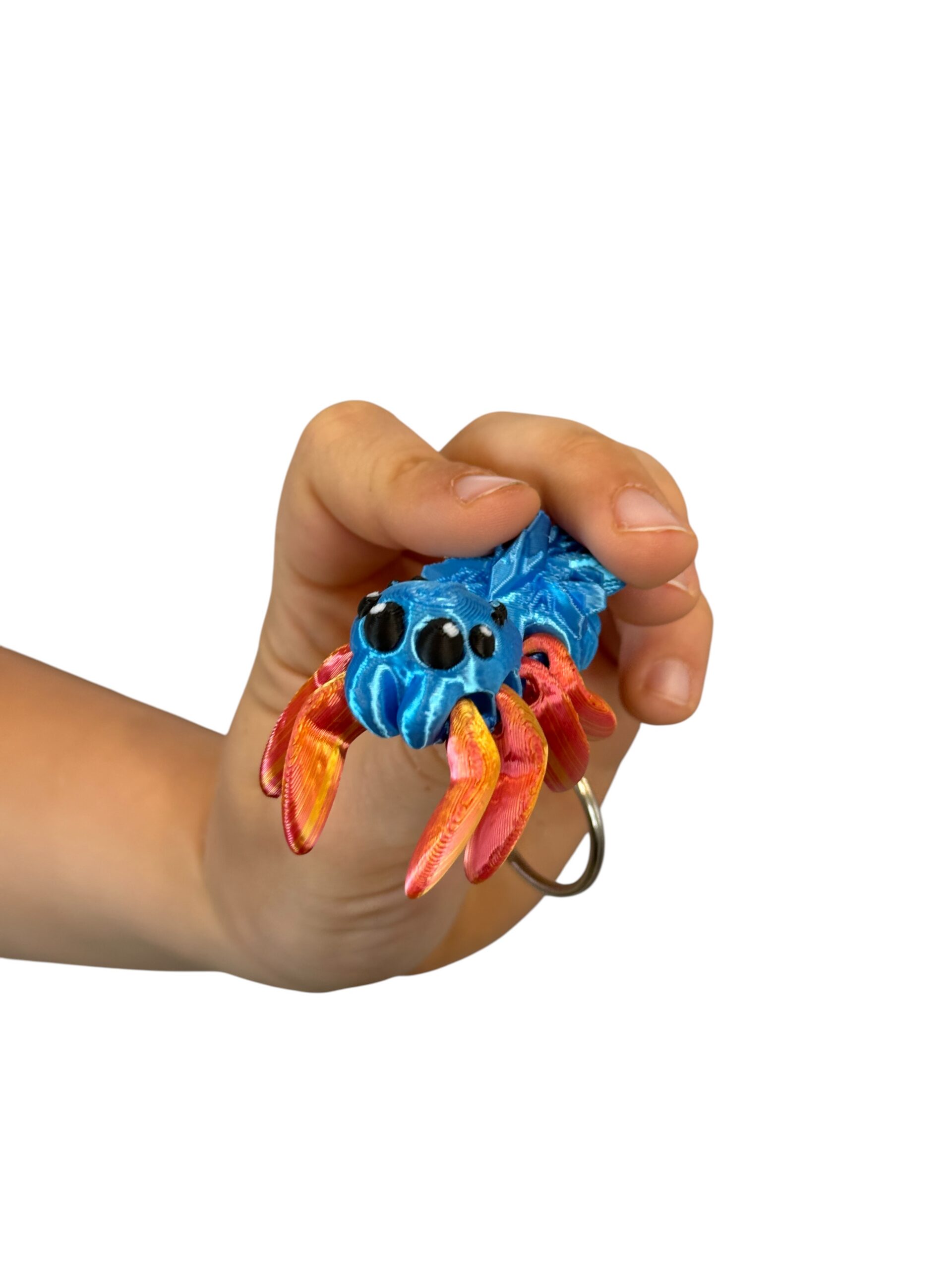 Przegubowy Pajączek Skakun z gwiazdą – ruchoma mini figurka i brelok! - obrazek 4