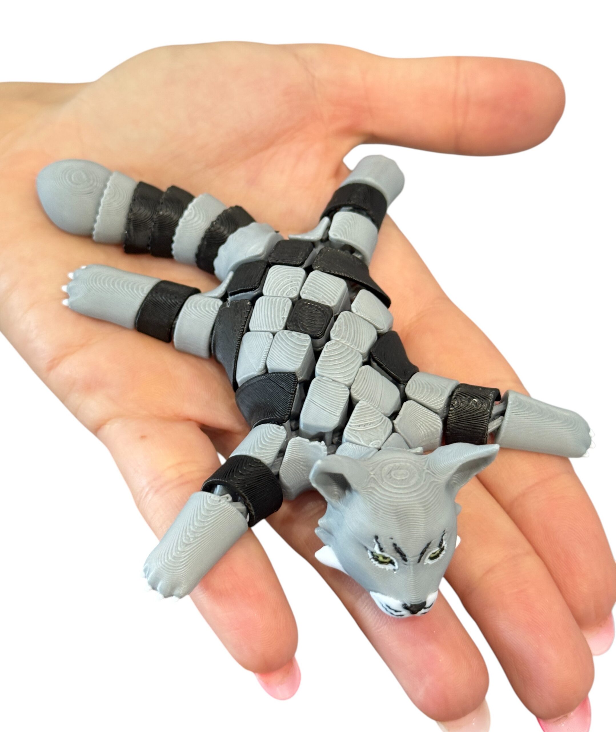 Ryś amerykański segmentowy 3D – zabawka antystresowa, prezent, gadżet - obrazek 15