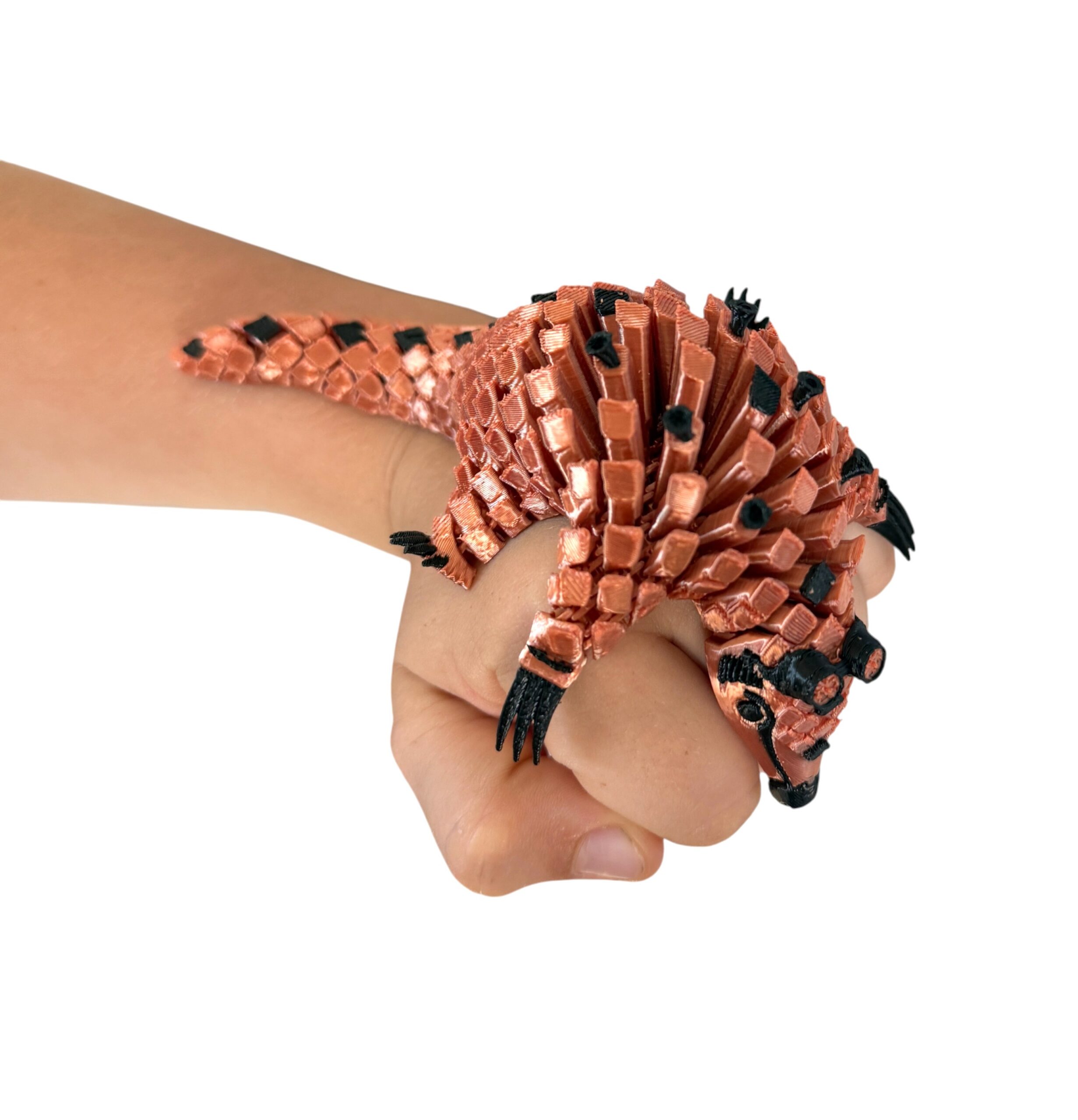 Łuskowiec Steampunk 3D – segmentowy mechaniczny strażnik epoki pary, zabawka - obrazek 15