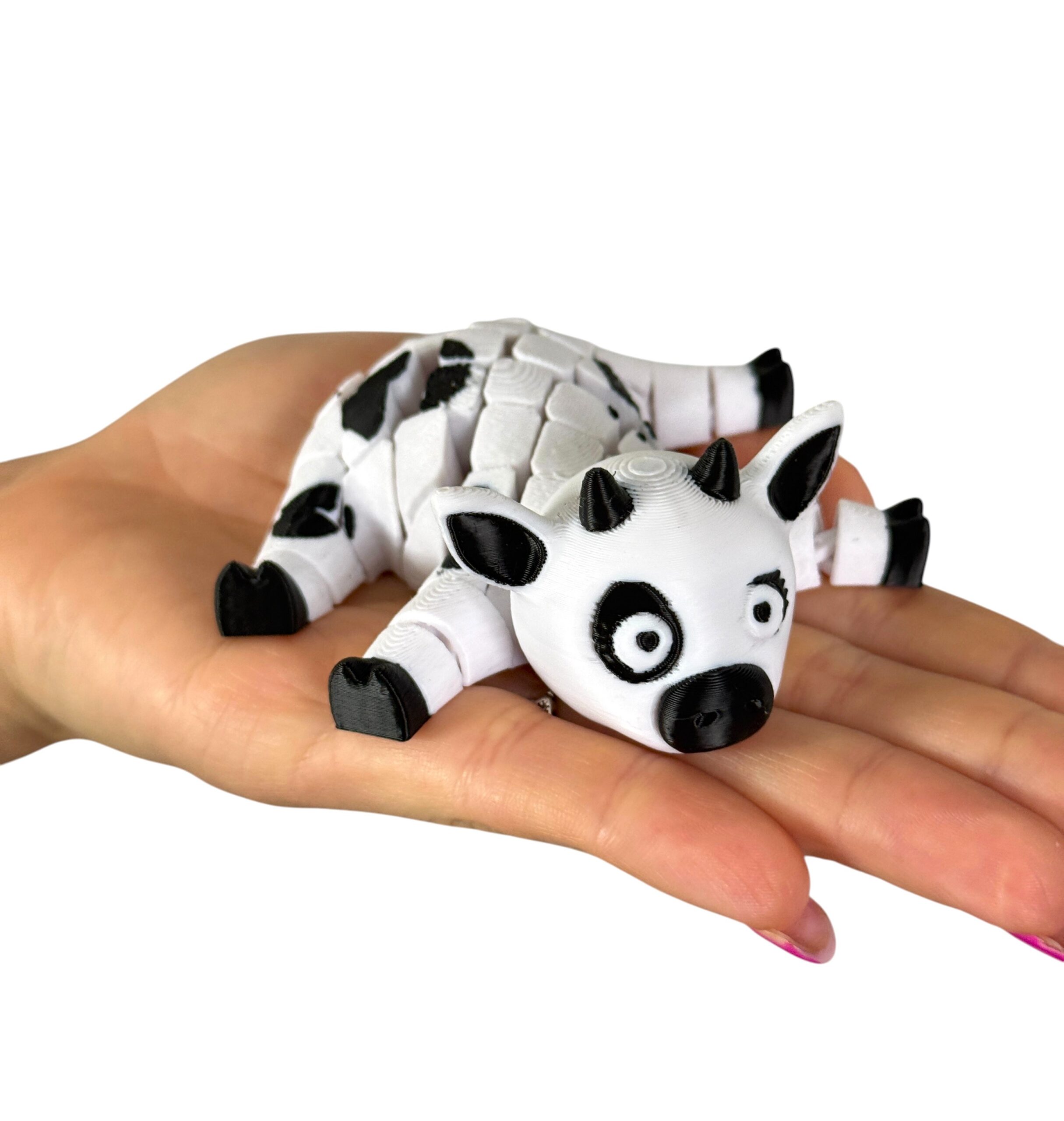 Krówka 3D – segmentowa figurka, antystresowy gadżet do zabawy, gadżet