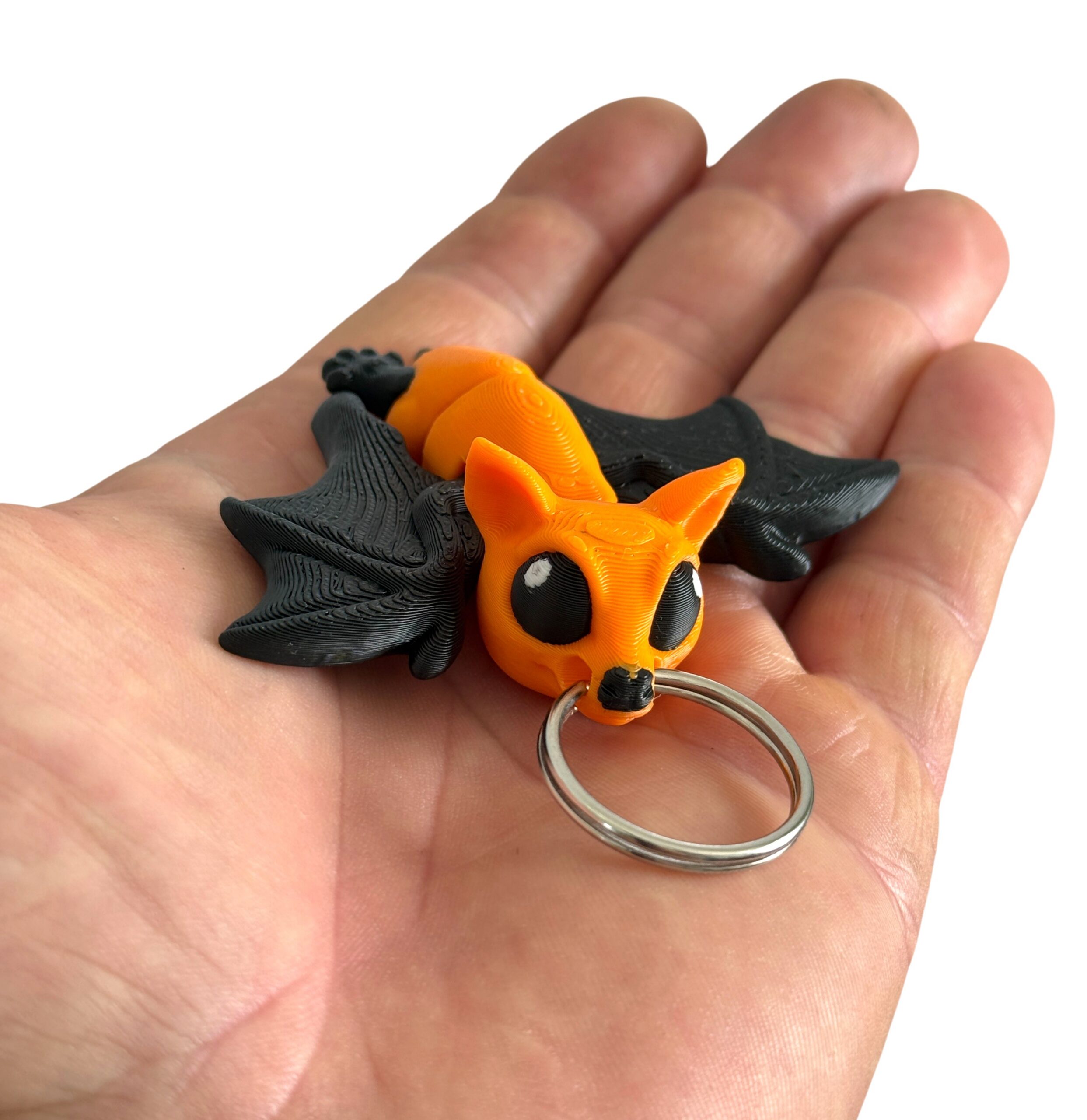Nietoperz 3D przegubowy, brelok – mała kieszonkowa figurka, zabawka