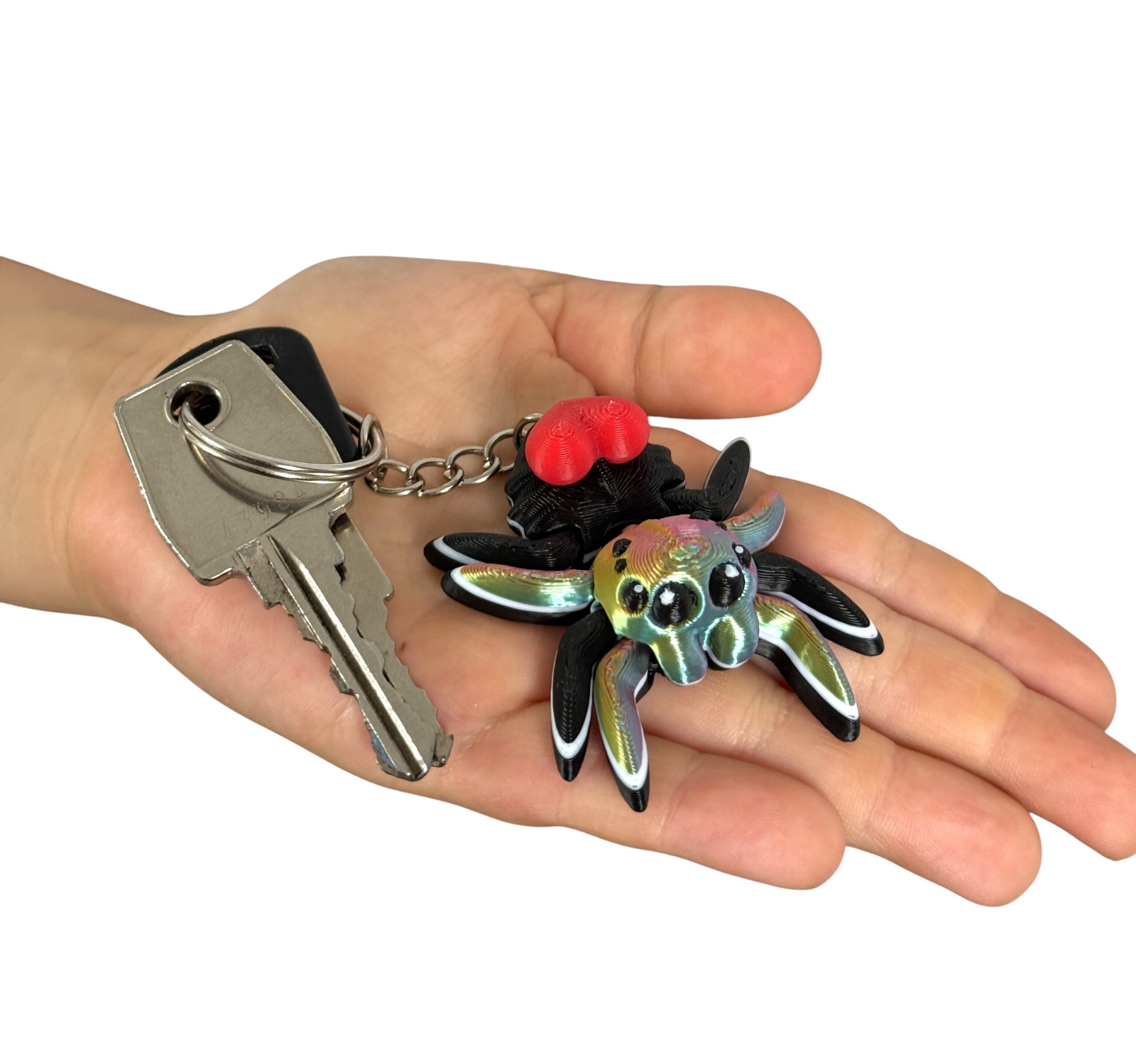 Pajączek Skakun z sercem – Przegubowa ruchoma mini figurka i brelok! - obrazek 16