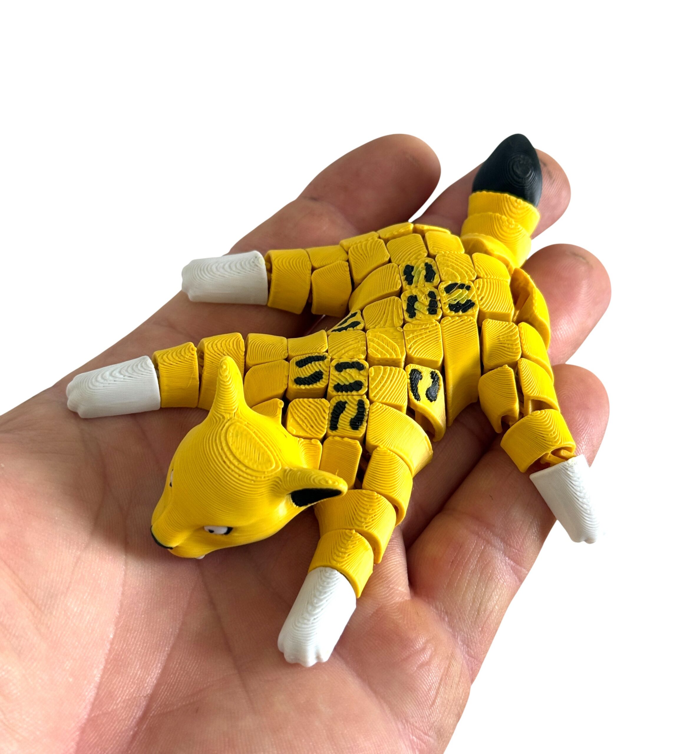 Tygrys Szablozębny 3D, segmentowo-przegubowy, ruchoma figurka, prezent, zabawka - obrazek 4