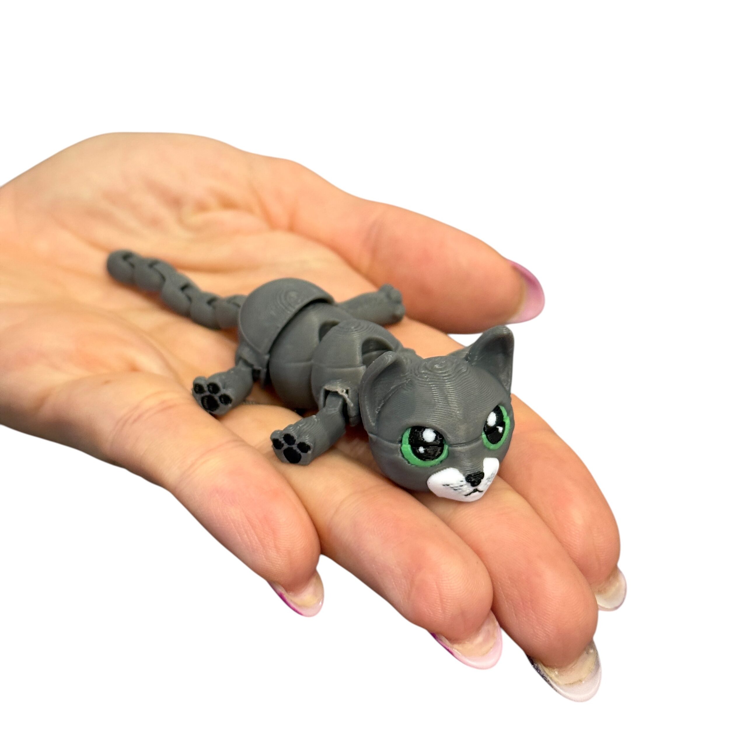 Kot, kotek 3D – ruchoma figurka kieszonkowa, zabawka antystresowa - obrazek 13