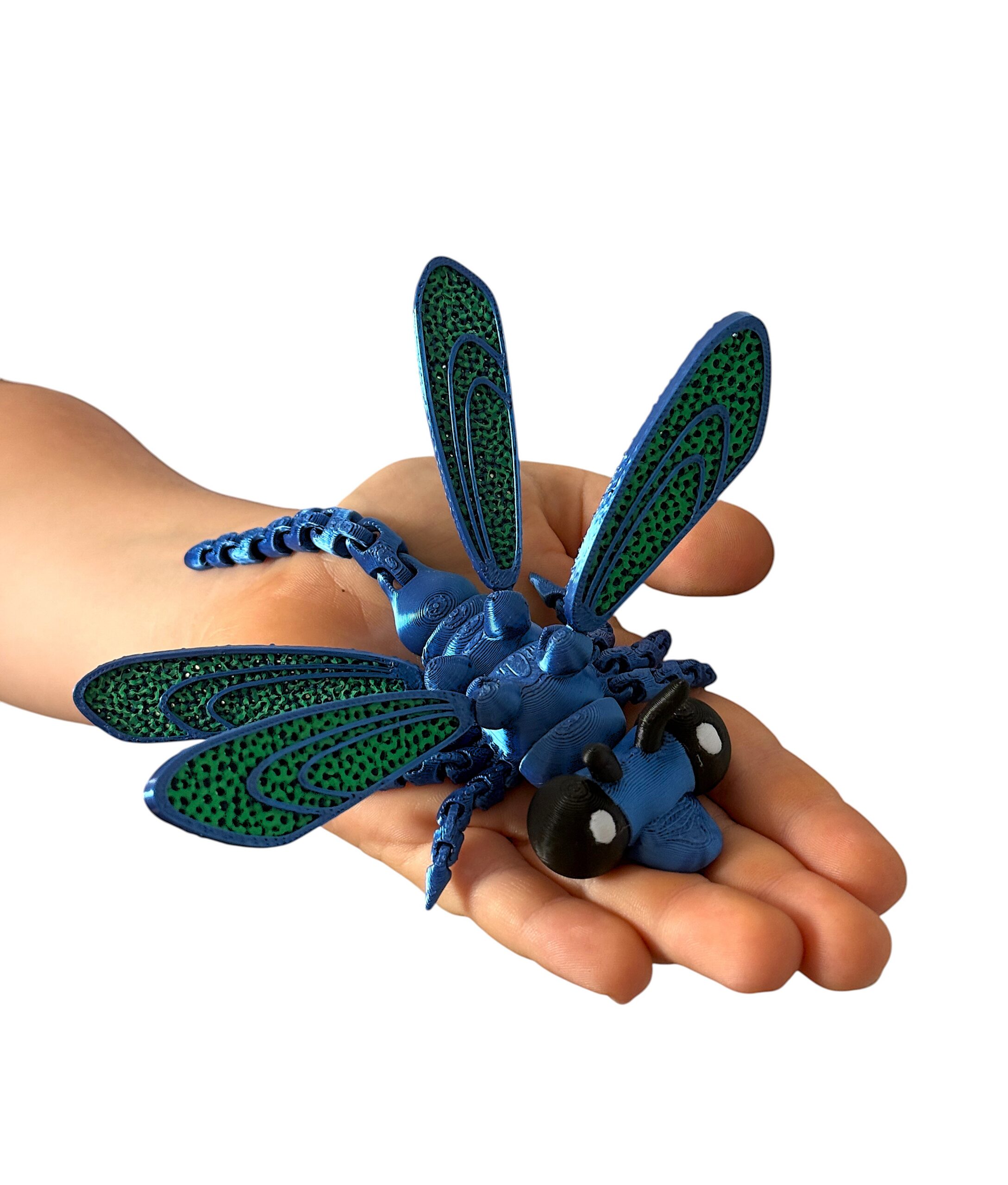 Ważka 3D – ruchoma przegubowa figurka, zabawka, prezent - obrazek 16