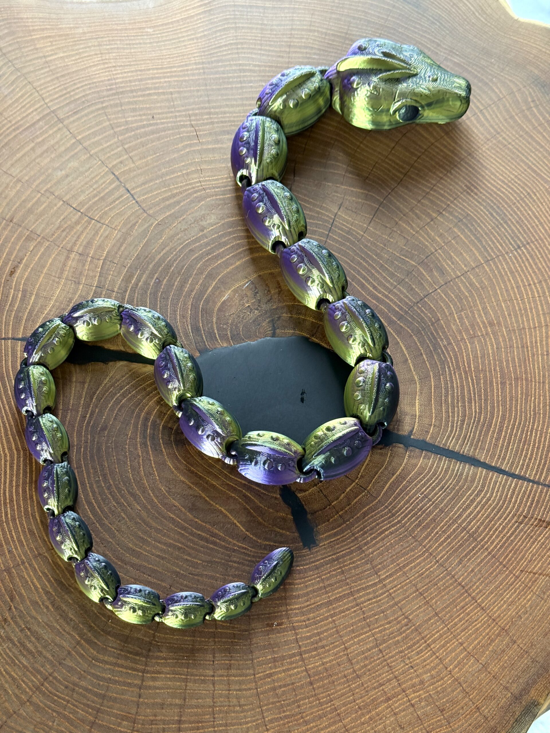 Przegubowy Wąż 3D – imponujący rozmiar 77 cm, bajeczna figurka, zabawka - obrazek 7