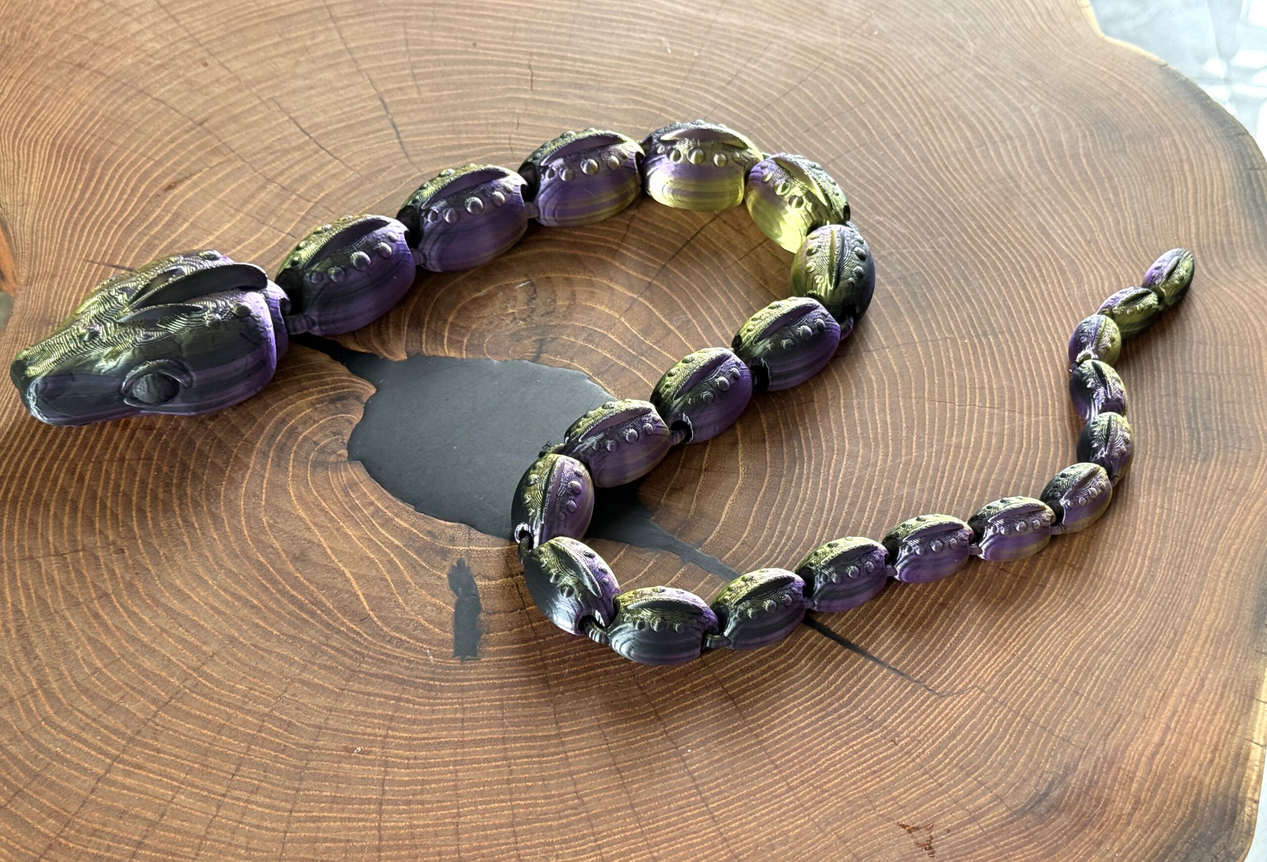 Przegubowy Wąż 3D – imponujący rozmiar 77 cm, bajeczna figurka, zabawka - obrazek 8