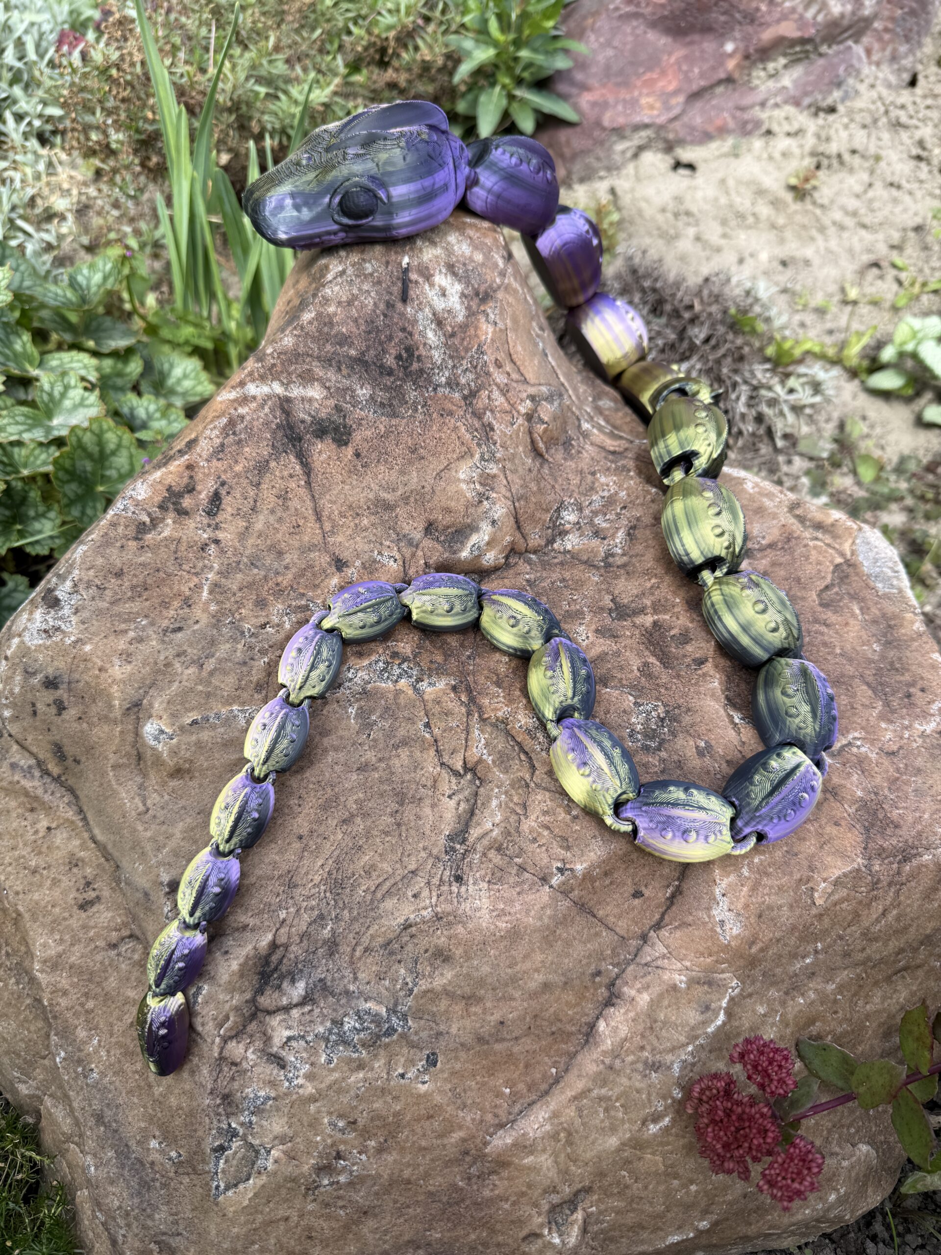 Przegubowy Wąż 3D – imponujący rozmiar 77 cm, bajeczna figurka, zabawka - obrazek 9