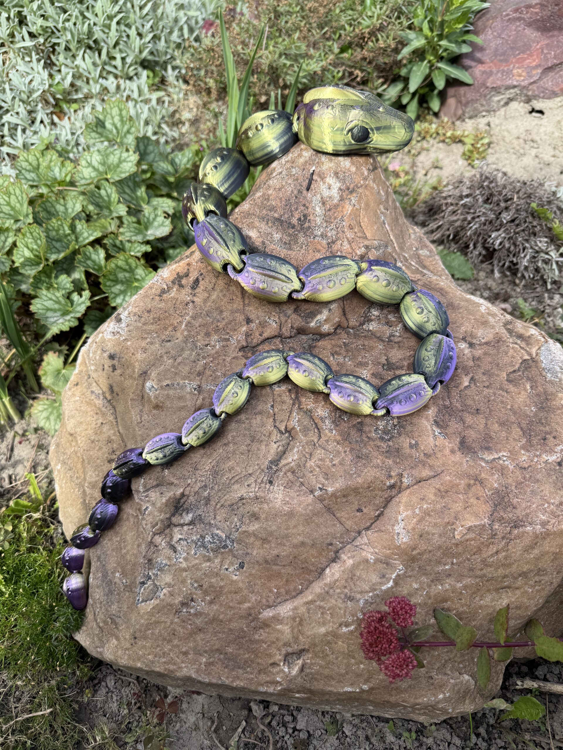 Przegubowy Wąż 3D – imponujący rozmiar 77 cm, bajeczna figurka, zabawka - obrazek 10